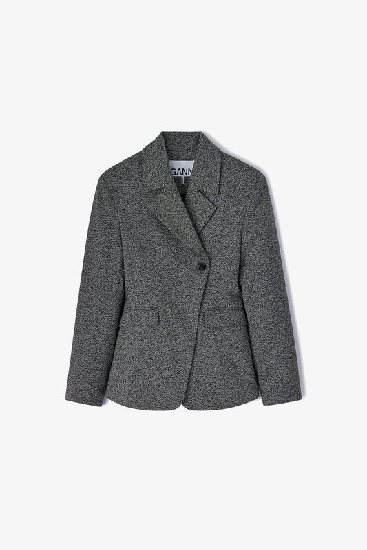 Grey Suiting Blazer - GANNI