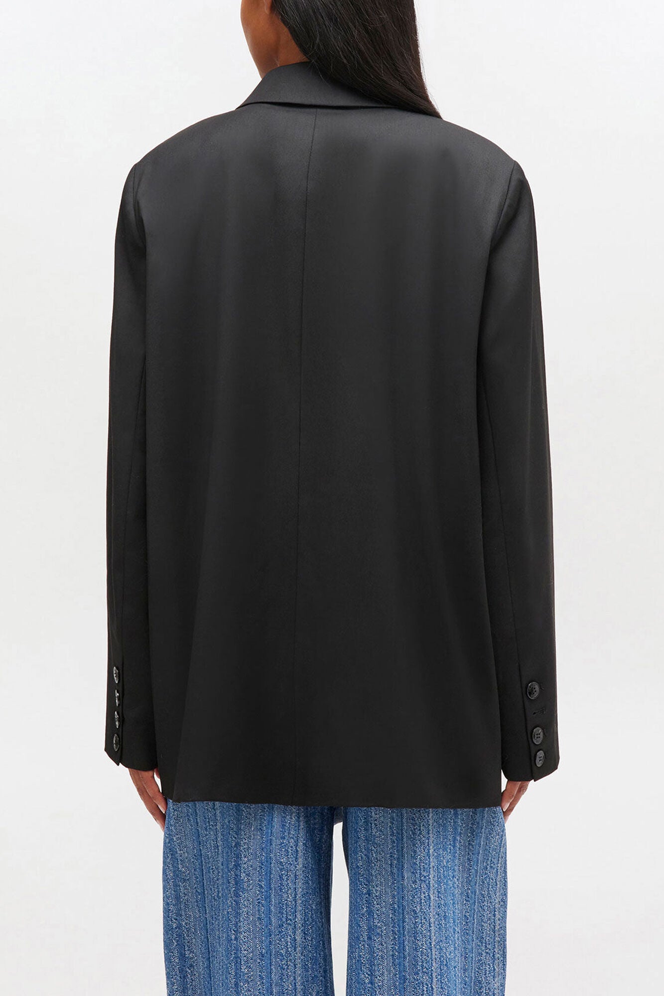 Double-breasted Wool Blazer - GANNI