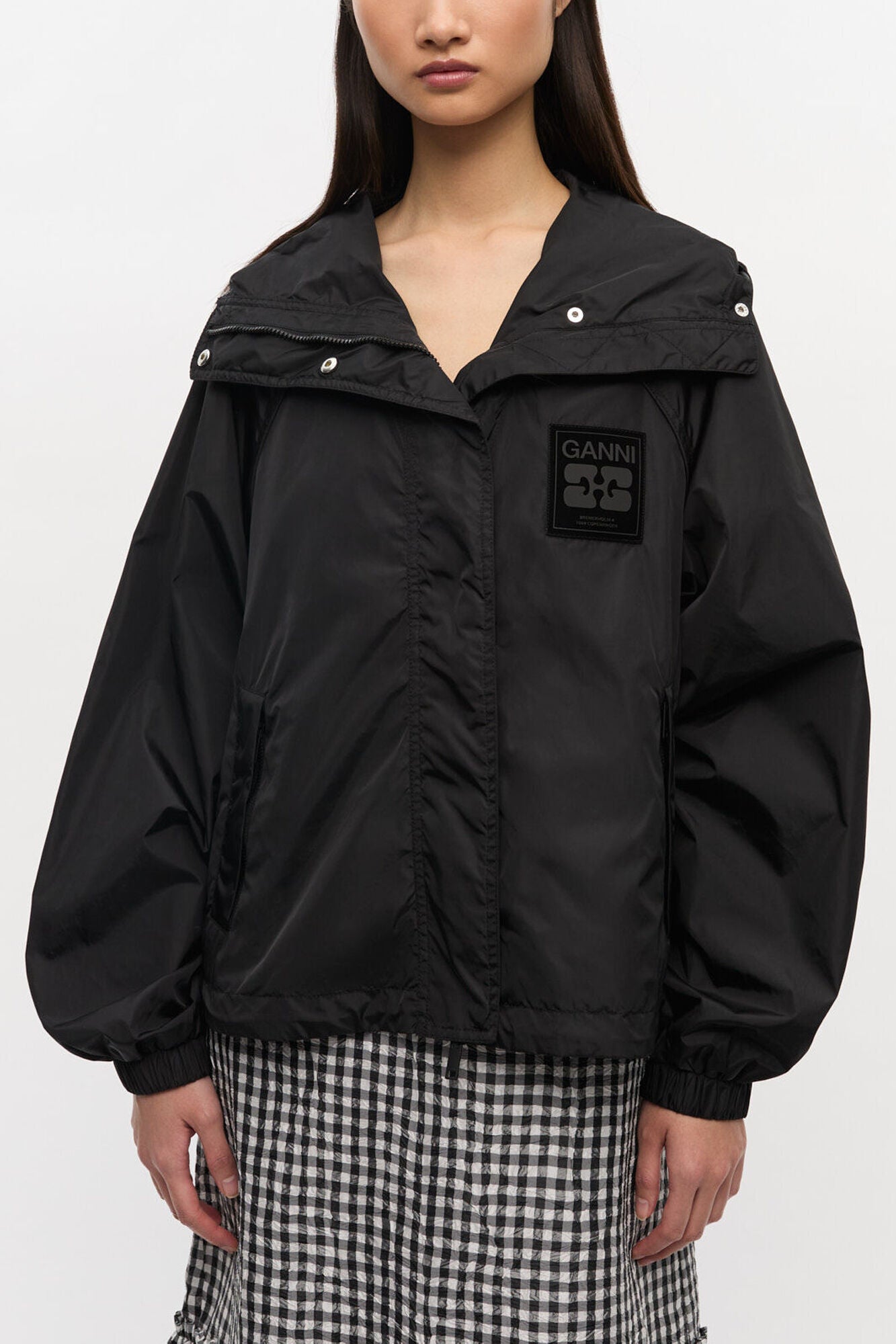 Black Nylon Jacket - GANNI