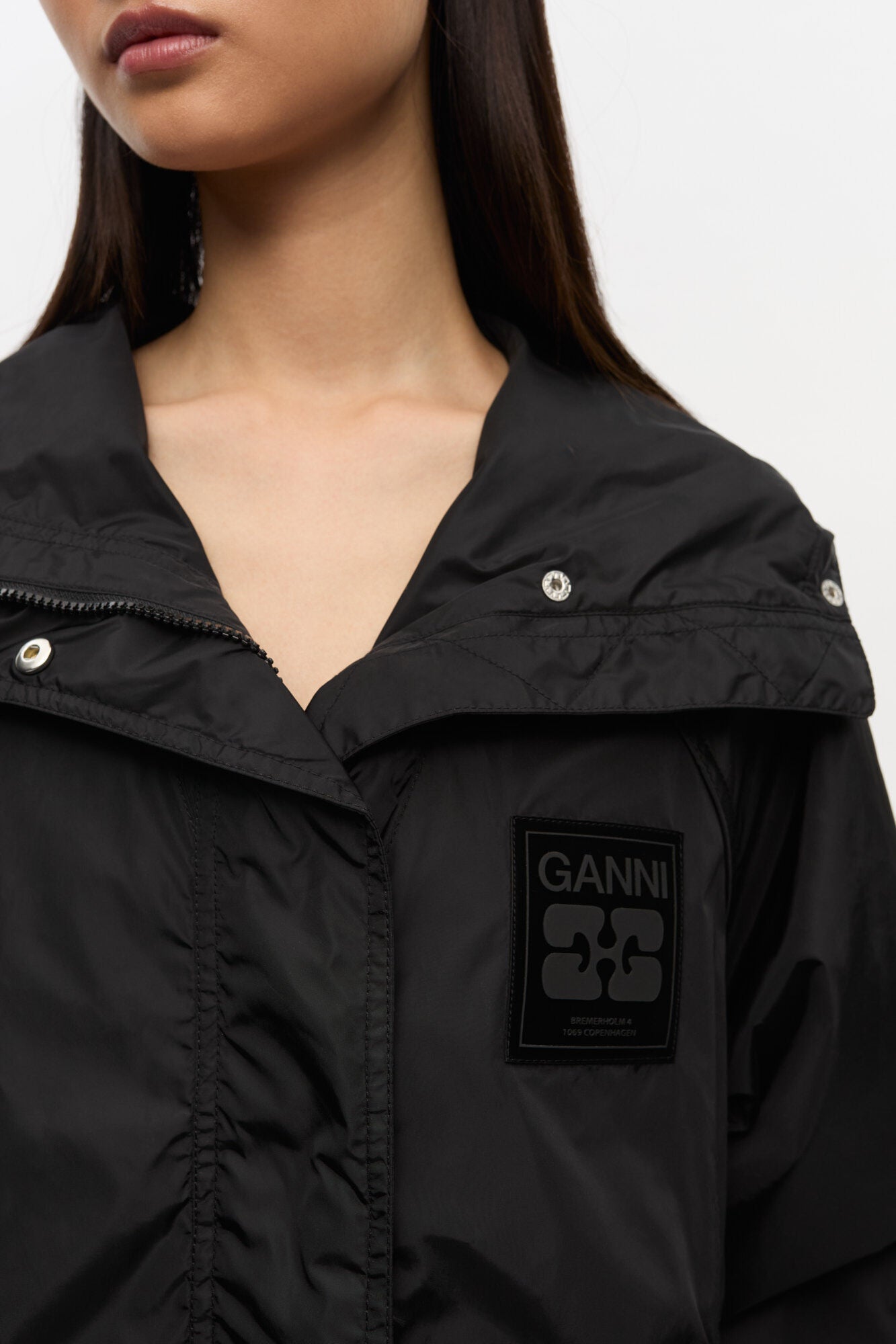 Black Nylon Jacket - GANNI