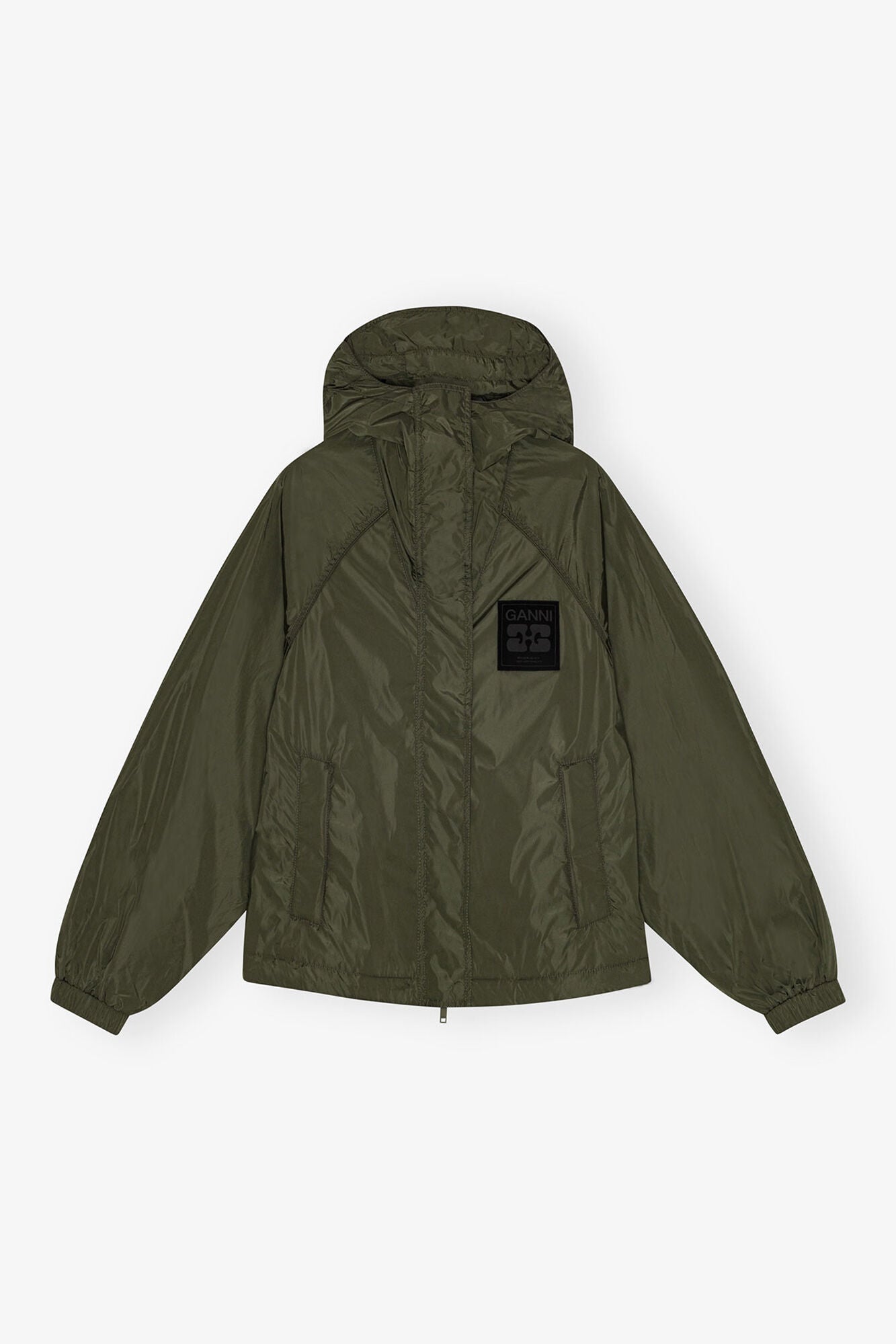 Green Nylon Jacket - GANNI