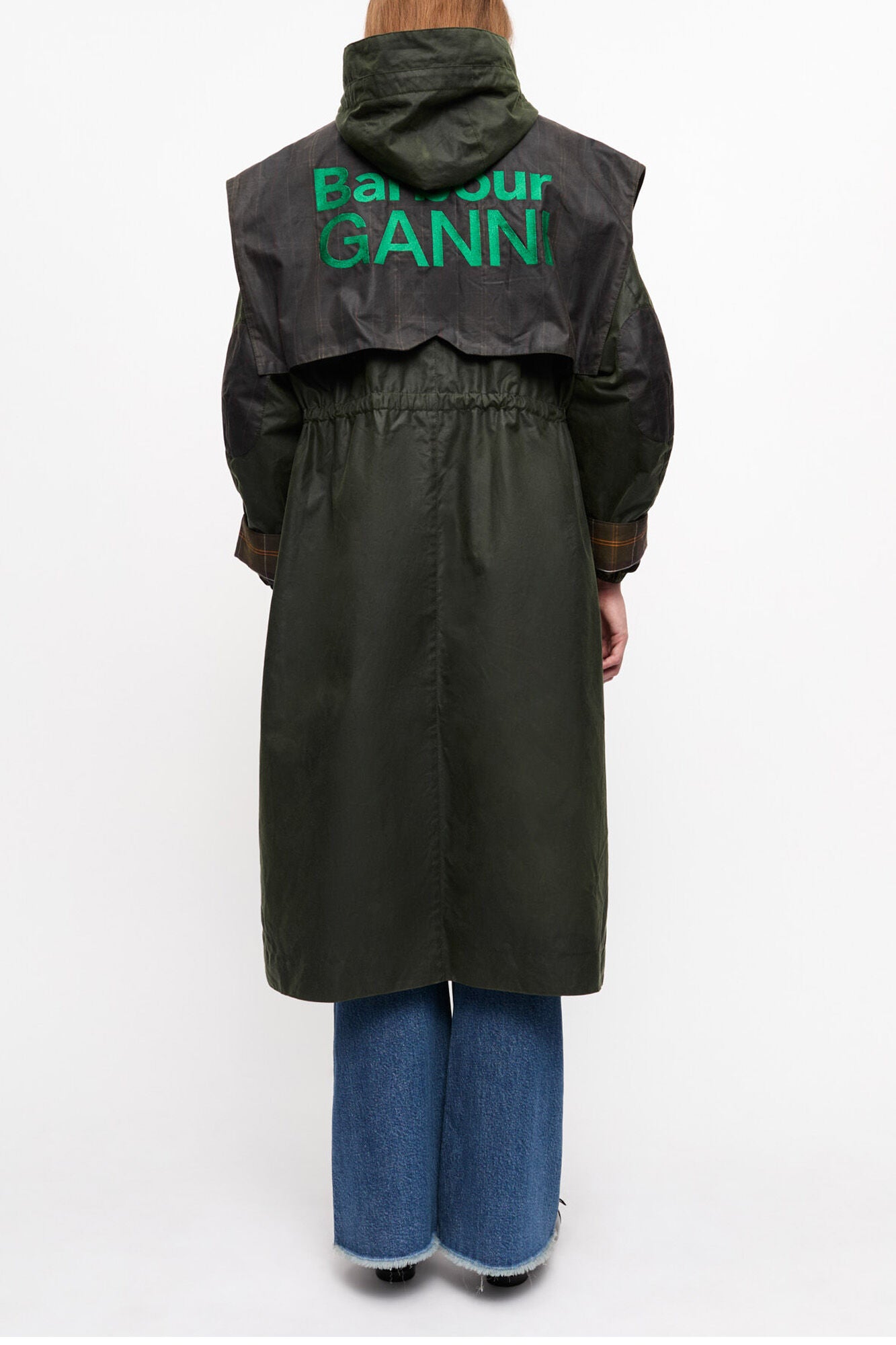 GANNI x Barbour Waxed Parka Jacket - GANNI