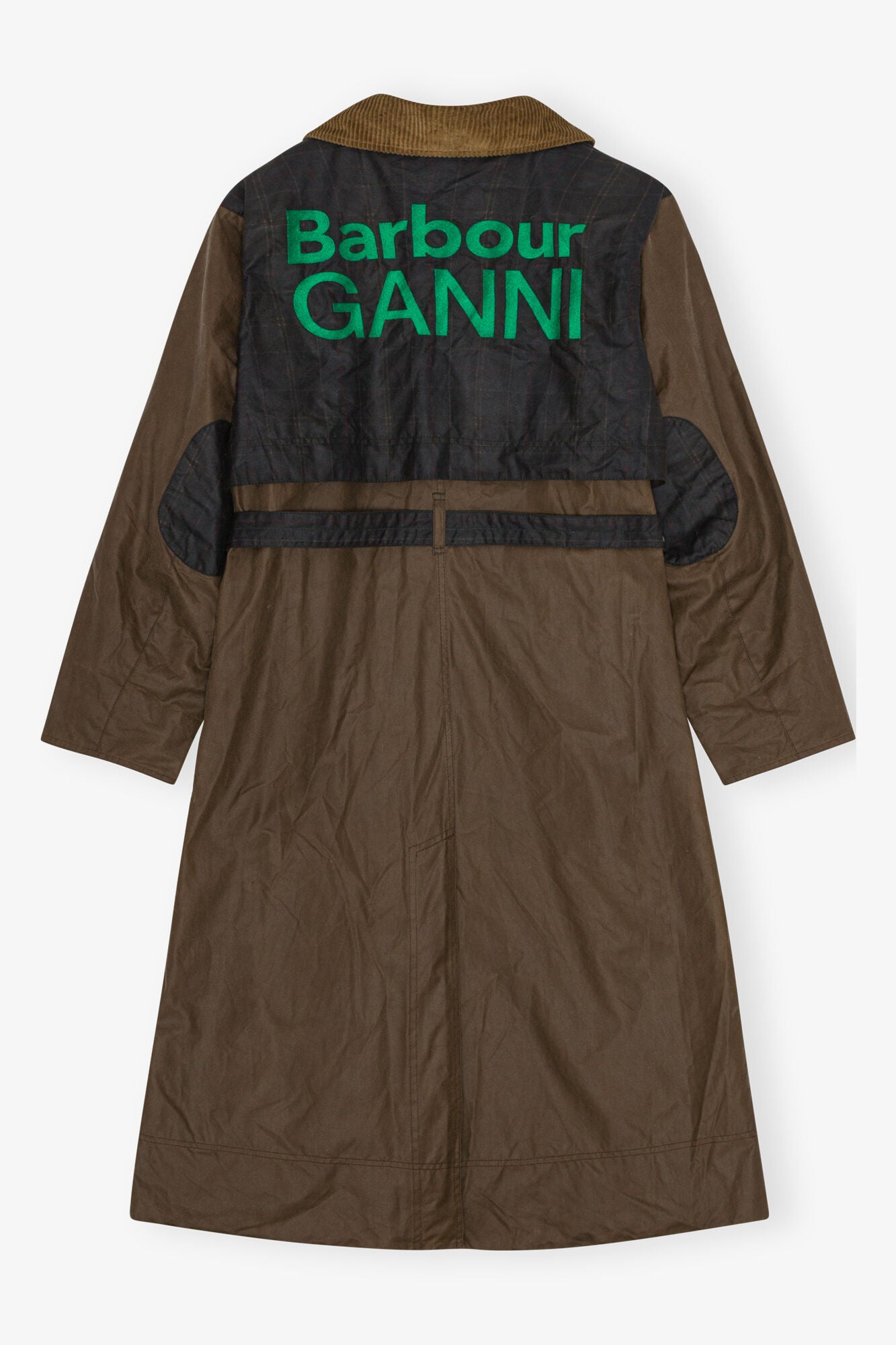 GANNI x Barbour Waxed Trench Coat - GANNI