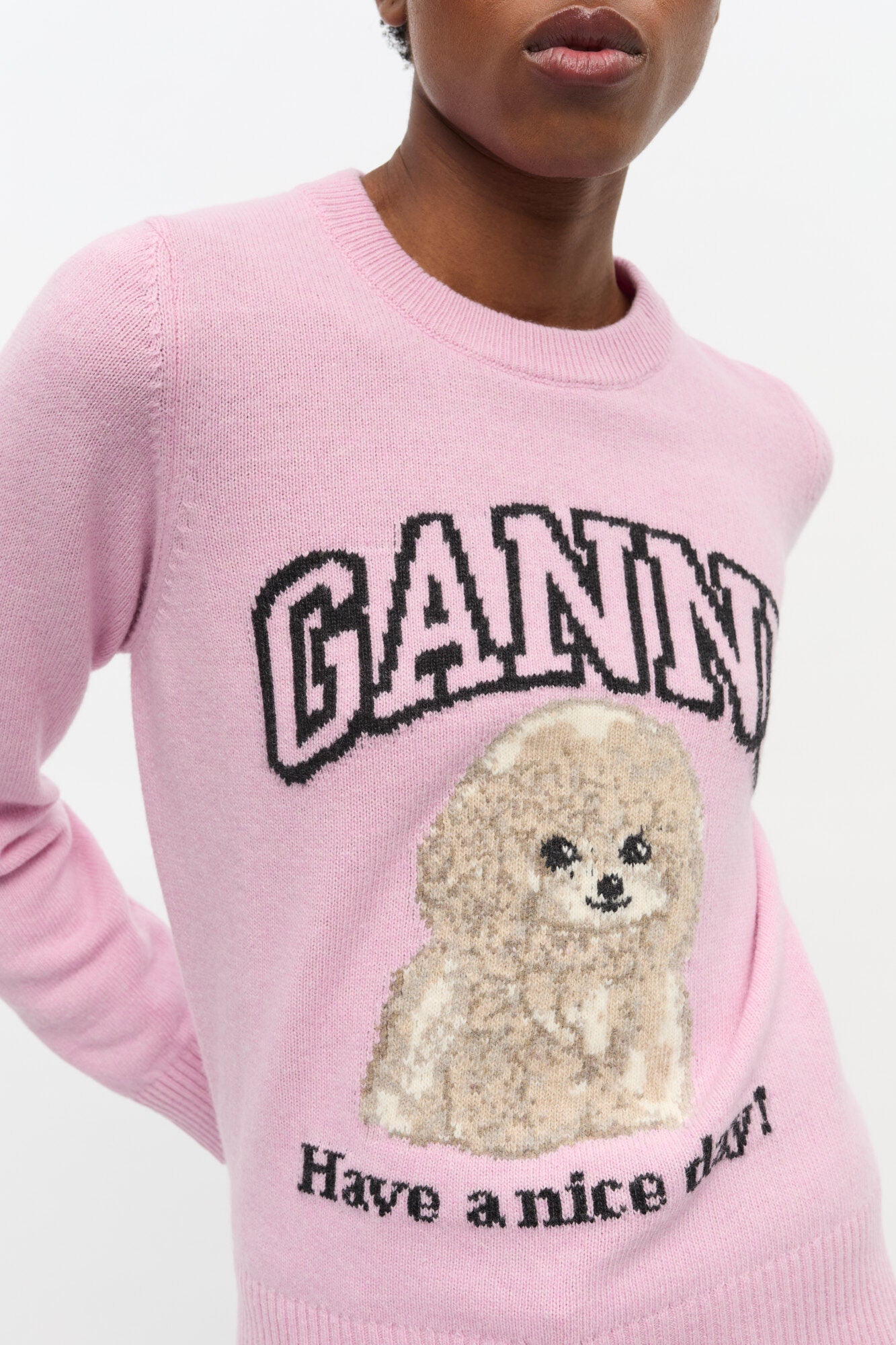 Pink Poodle Sweater - GANNI