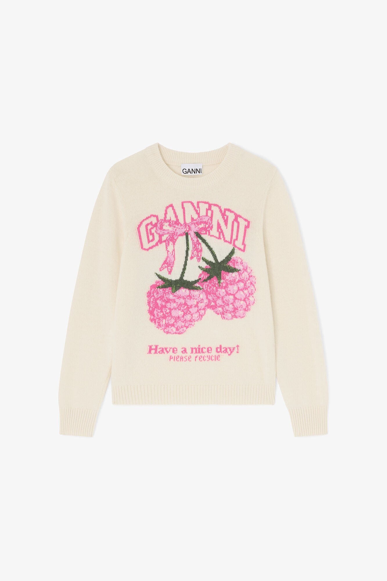 Sweater in Graphic Wool - GANNI