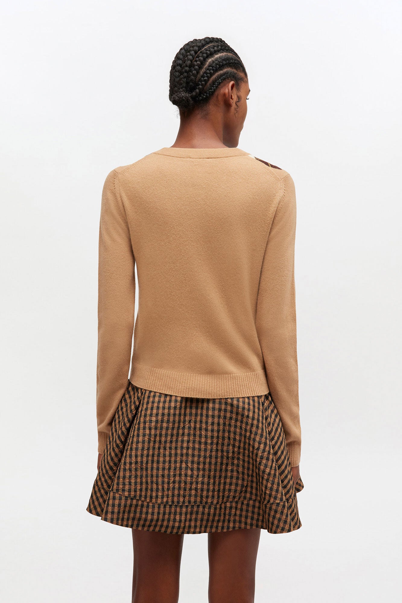 Argyle Print Cardigan - GANNI