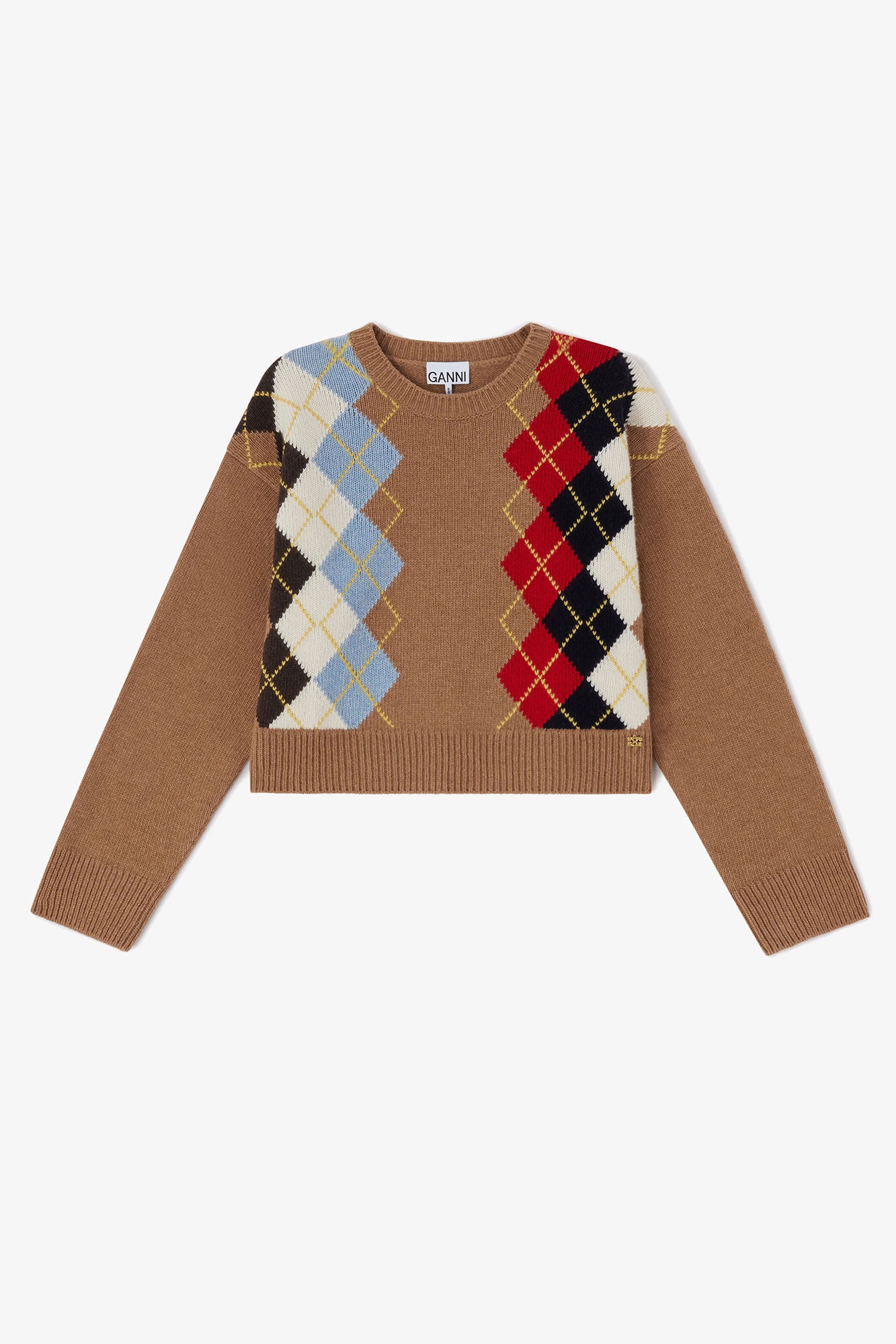 Sweater in Argyle - GANNI