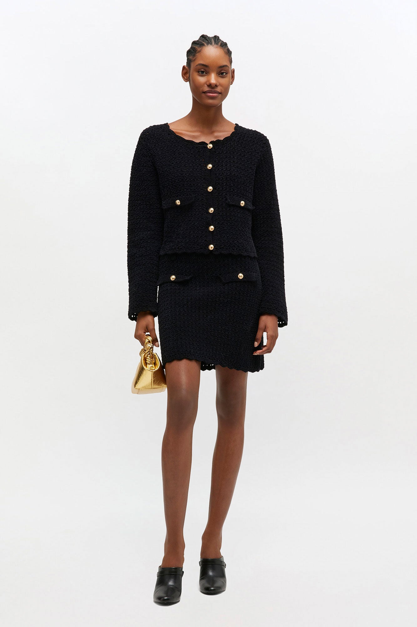Black Crochet Cardigan - GANNI