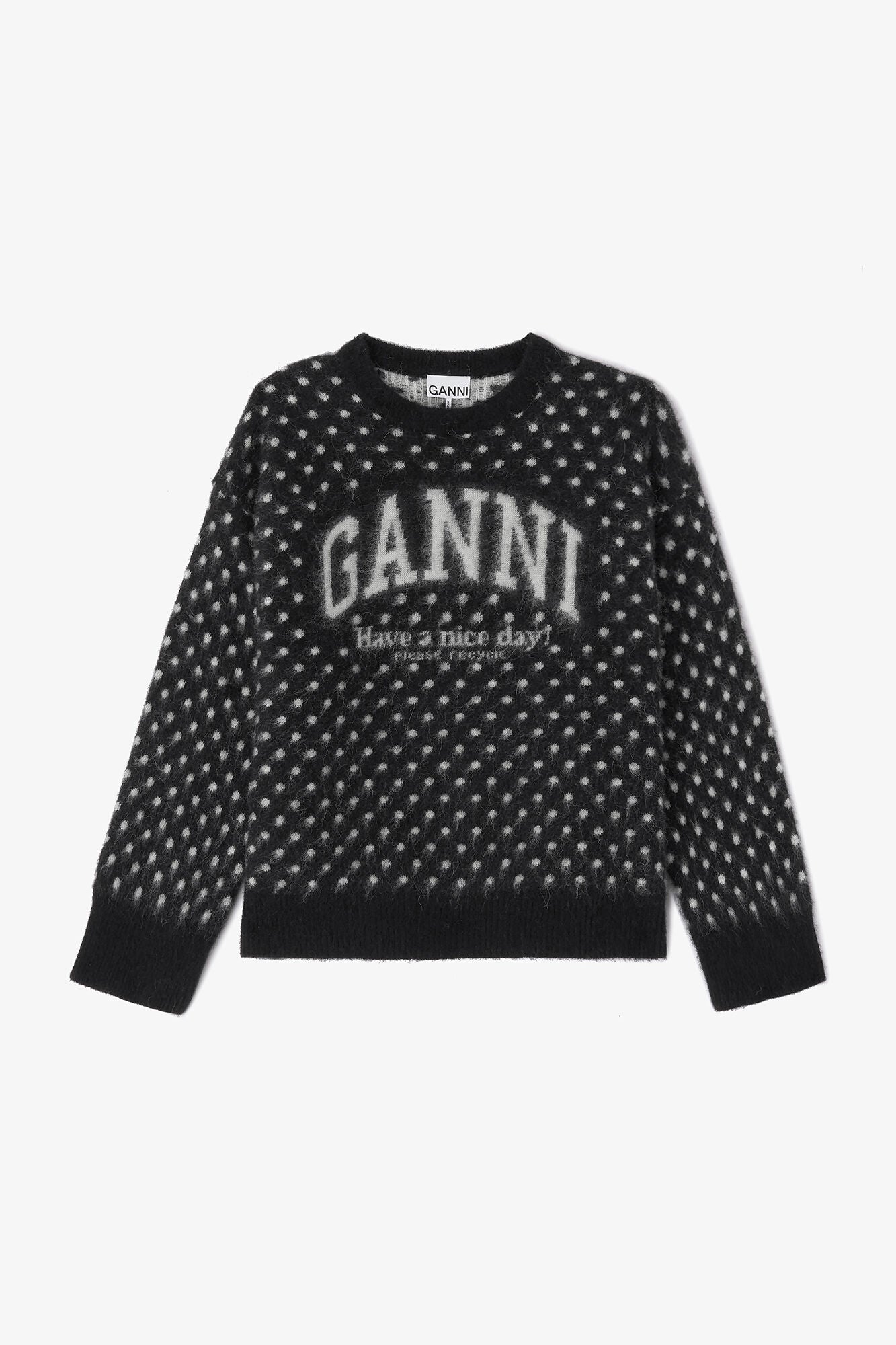 Polka Brushed Sweater - GANNI