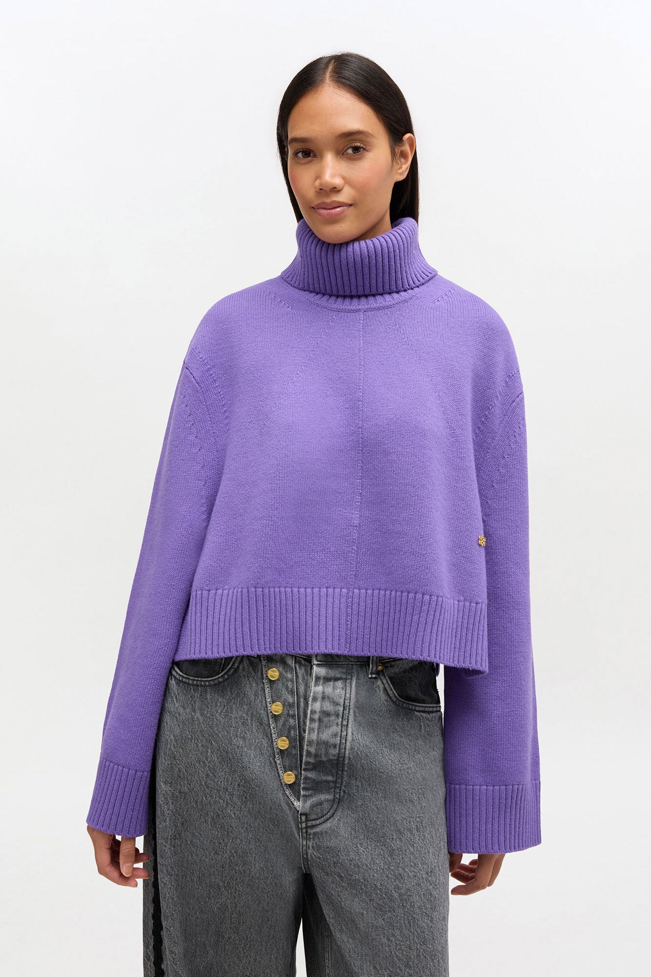 Wool Turtleneck Sweater - GANNI