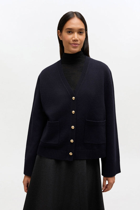 Classic Wool Cardigan - GANNI