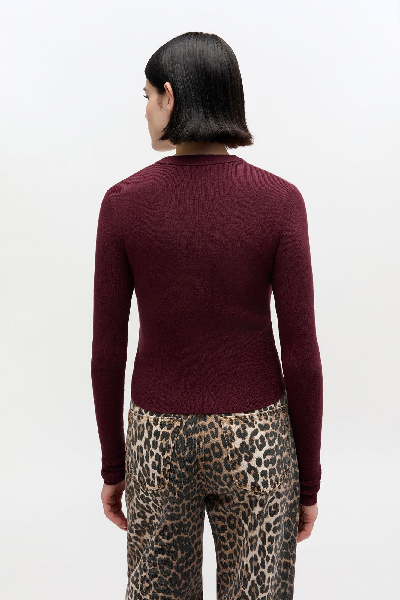 Ribbed V-Neck Cardigan - GANNI