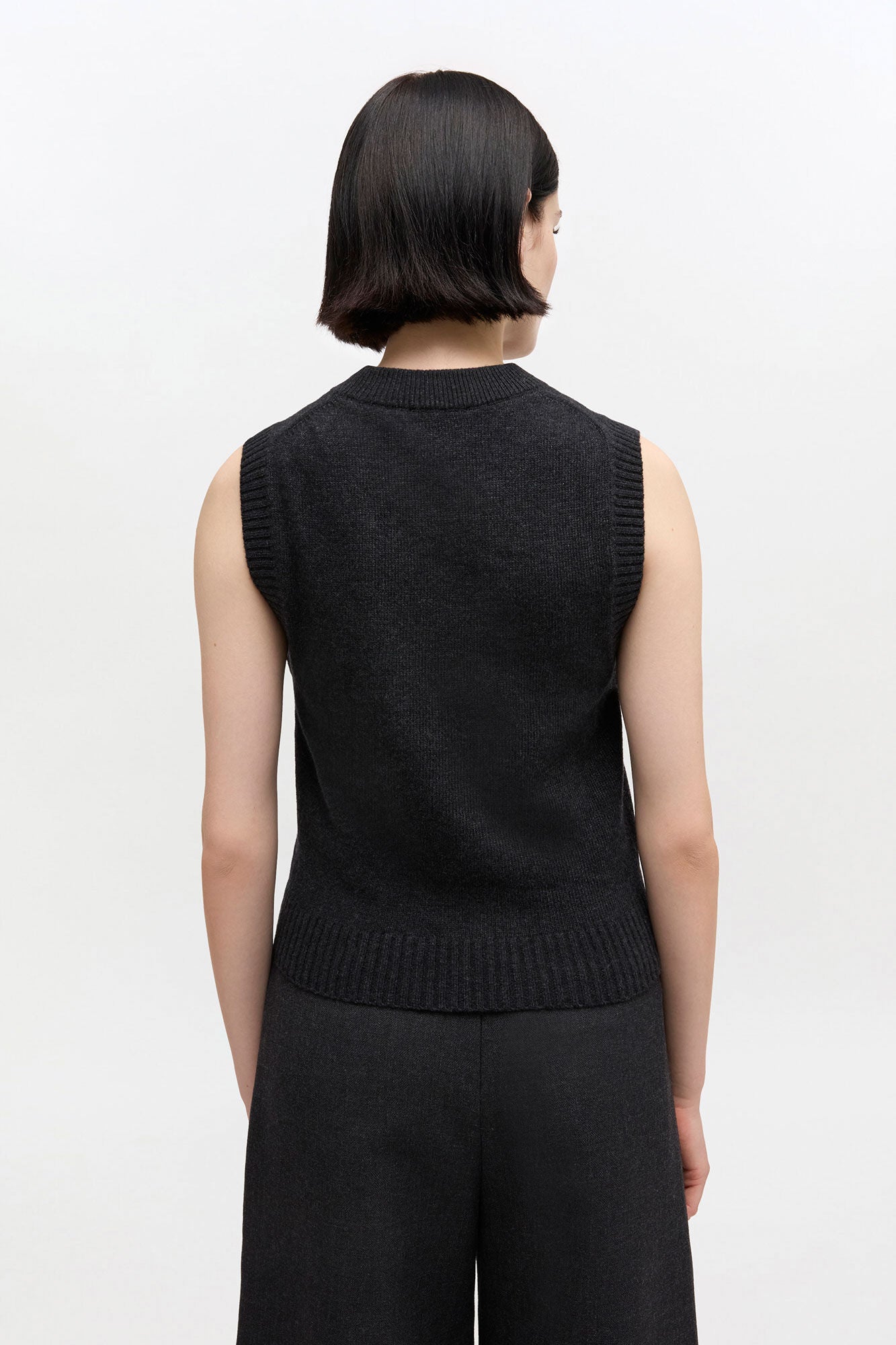 Graphic Wool Vest - GANNI