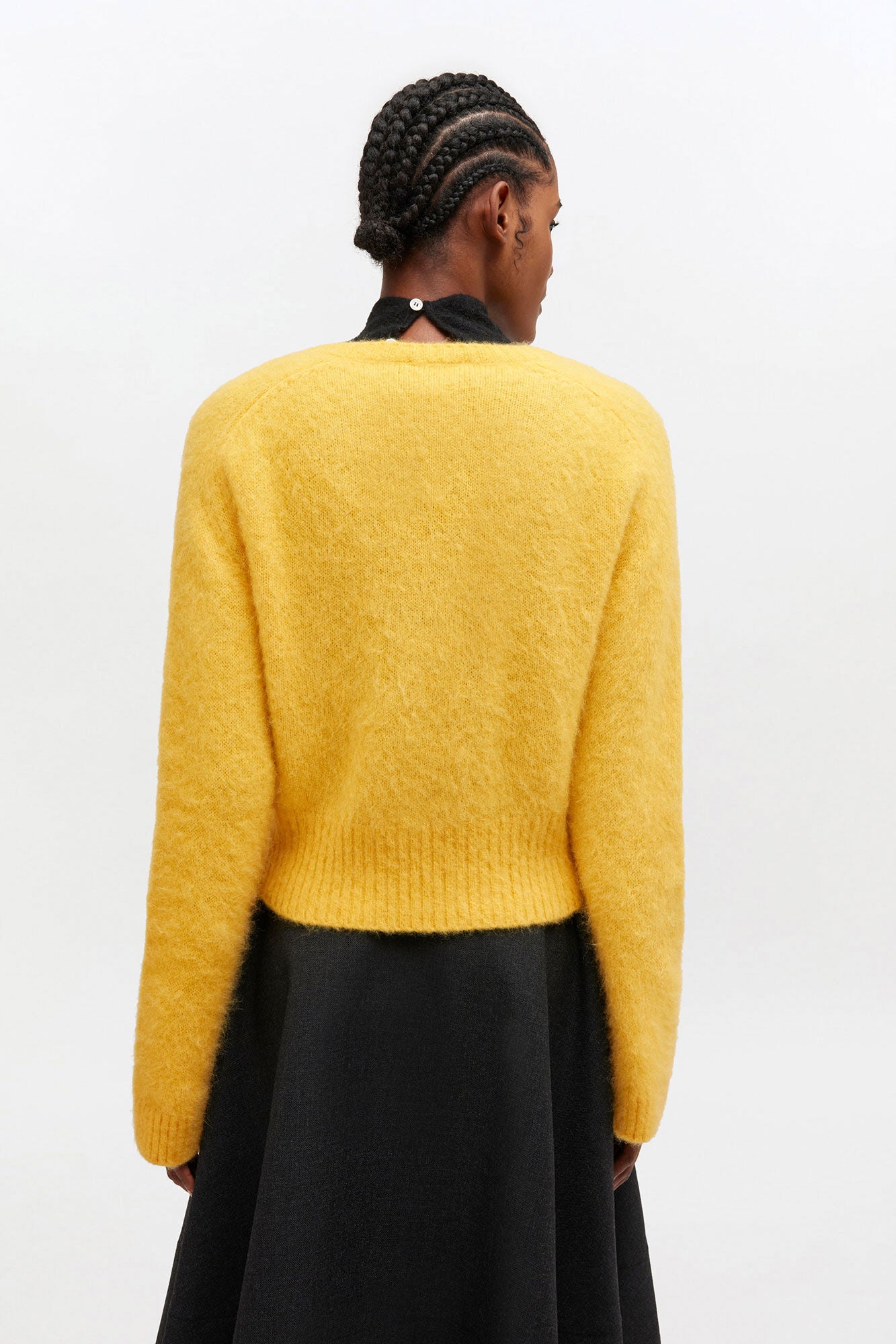Yellow V-neck Sweater - GANNI