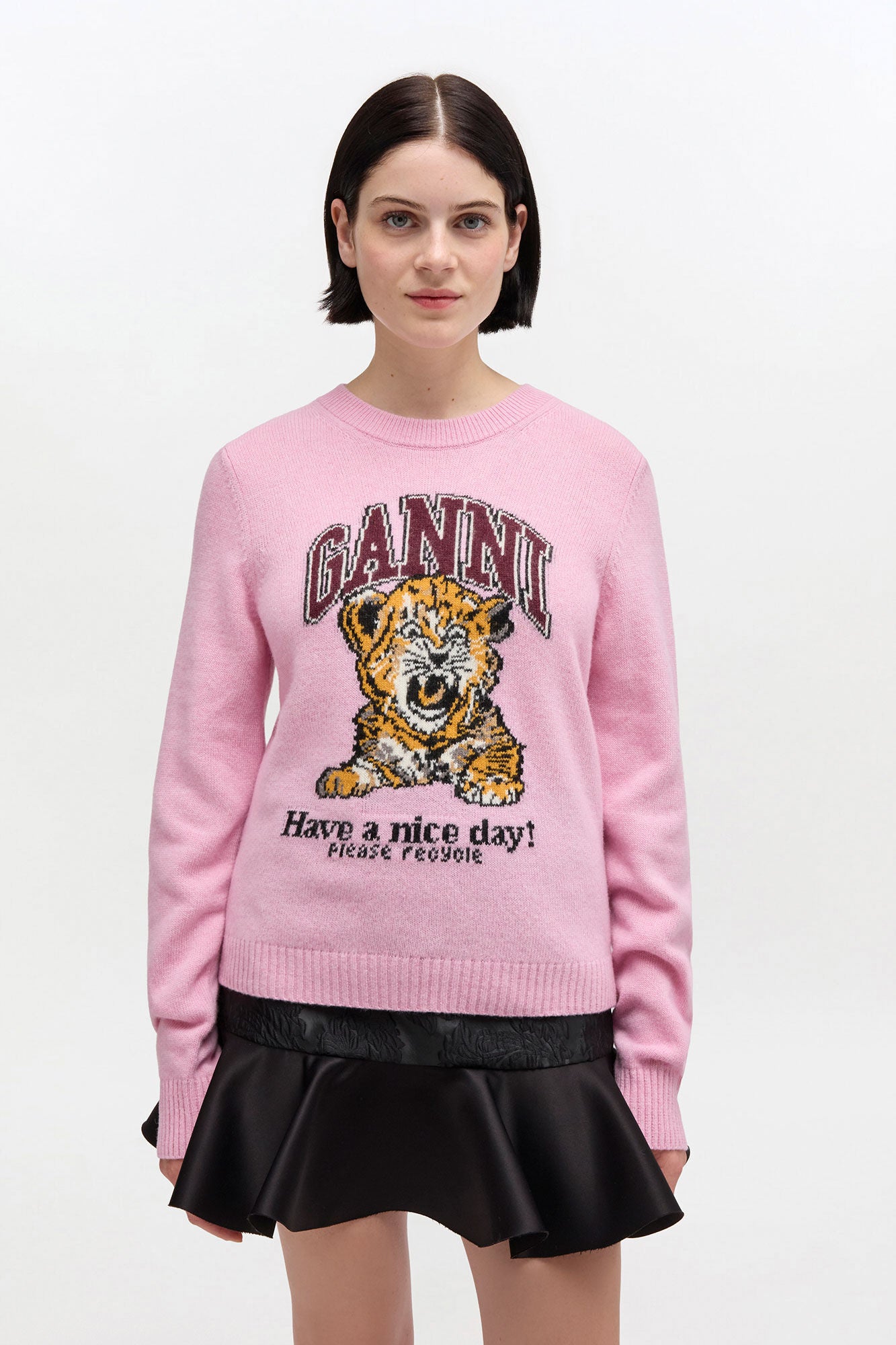 Graphic Wool Sweater - GANNI