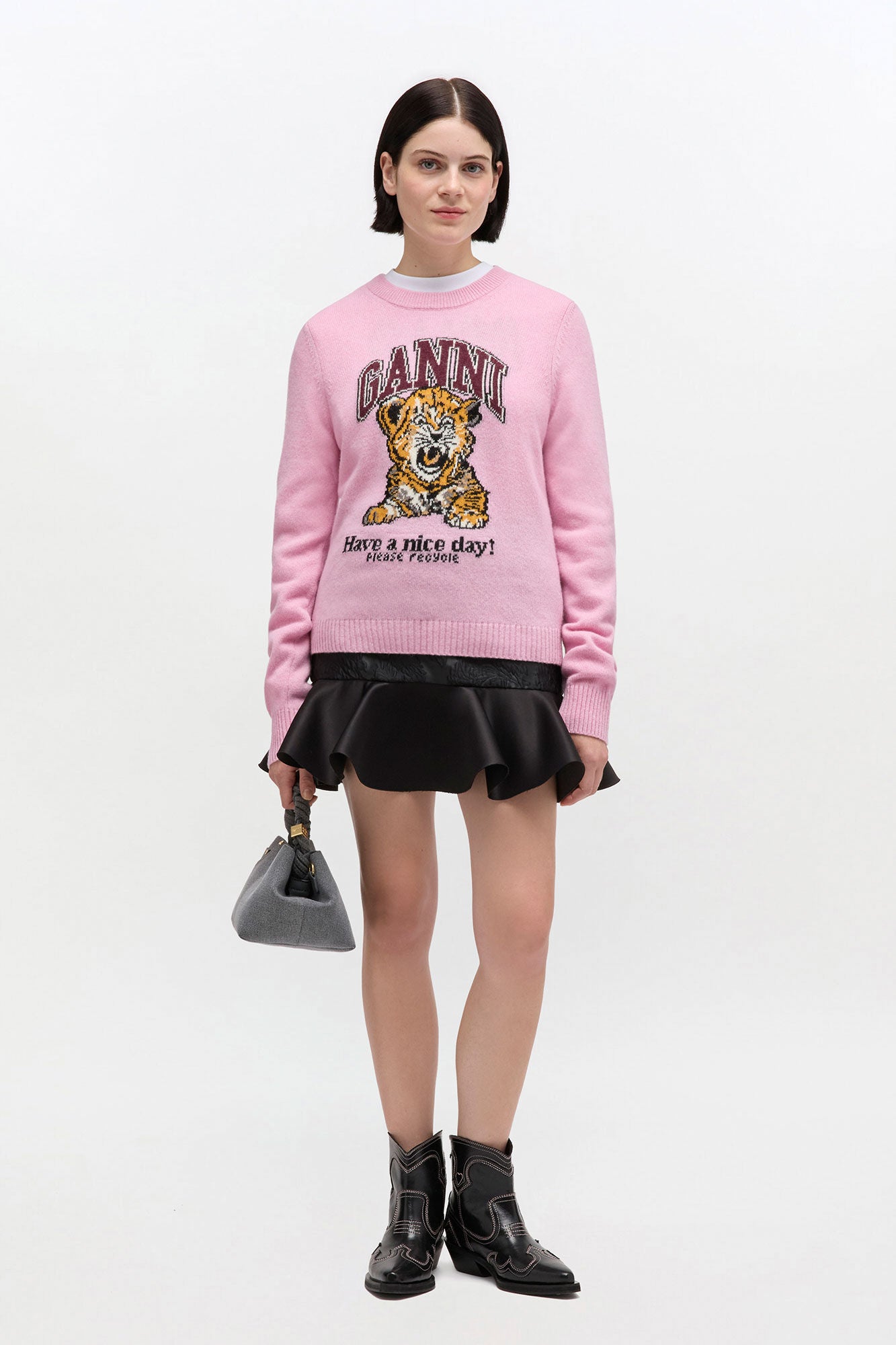 Graphic Wool Sweater - GANNI