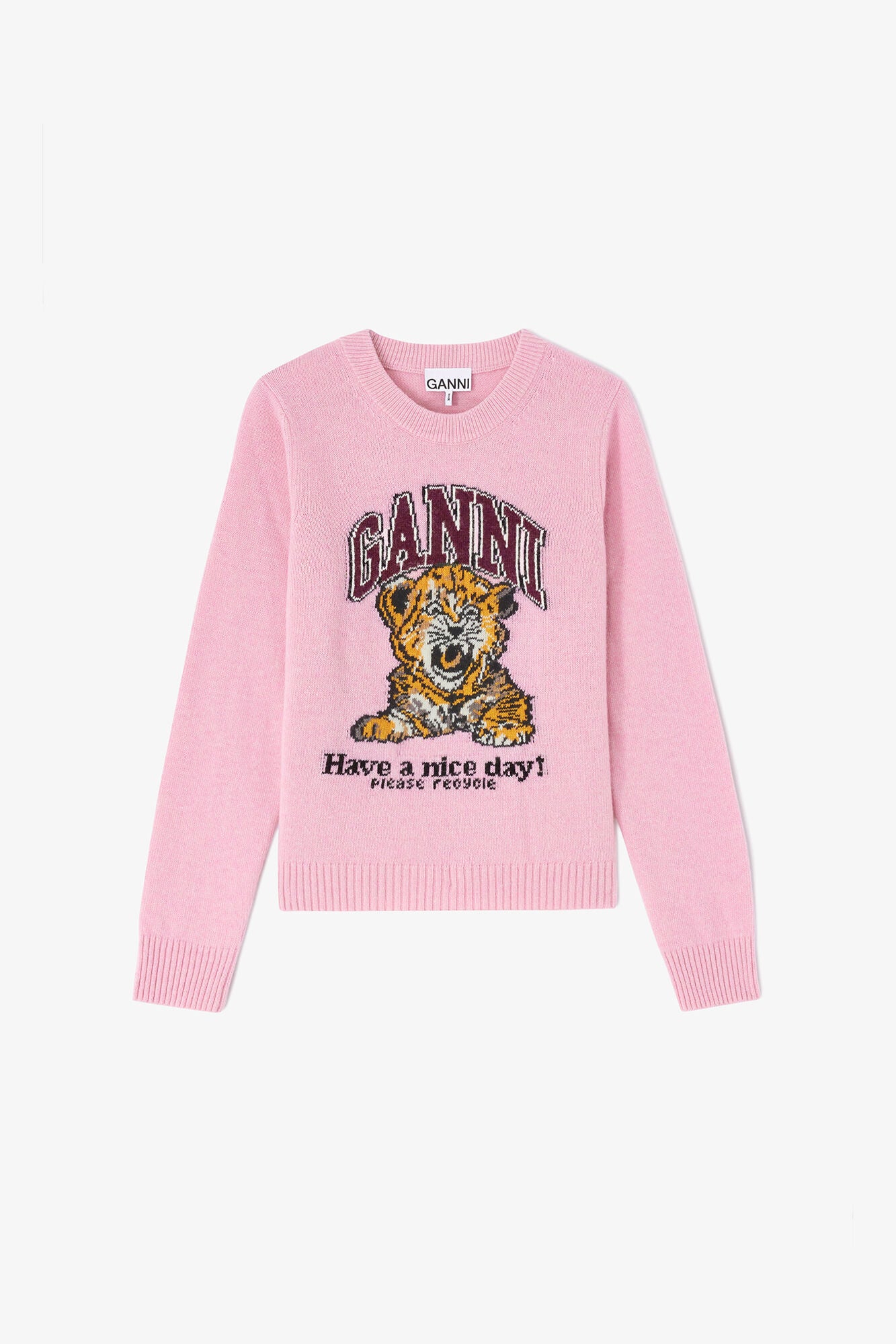 Graphic Wool Sweater - GANNI