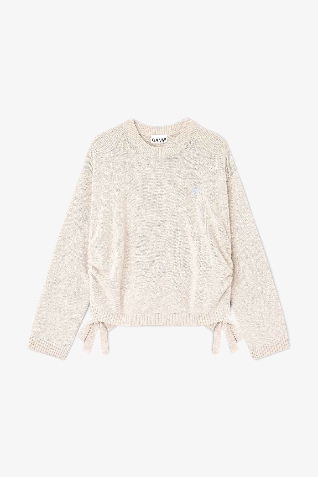 Beige Wool Mix Sweater - GANNI
