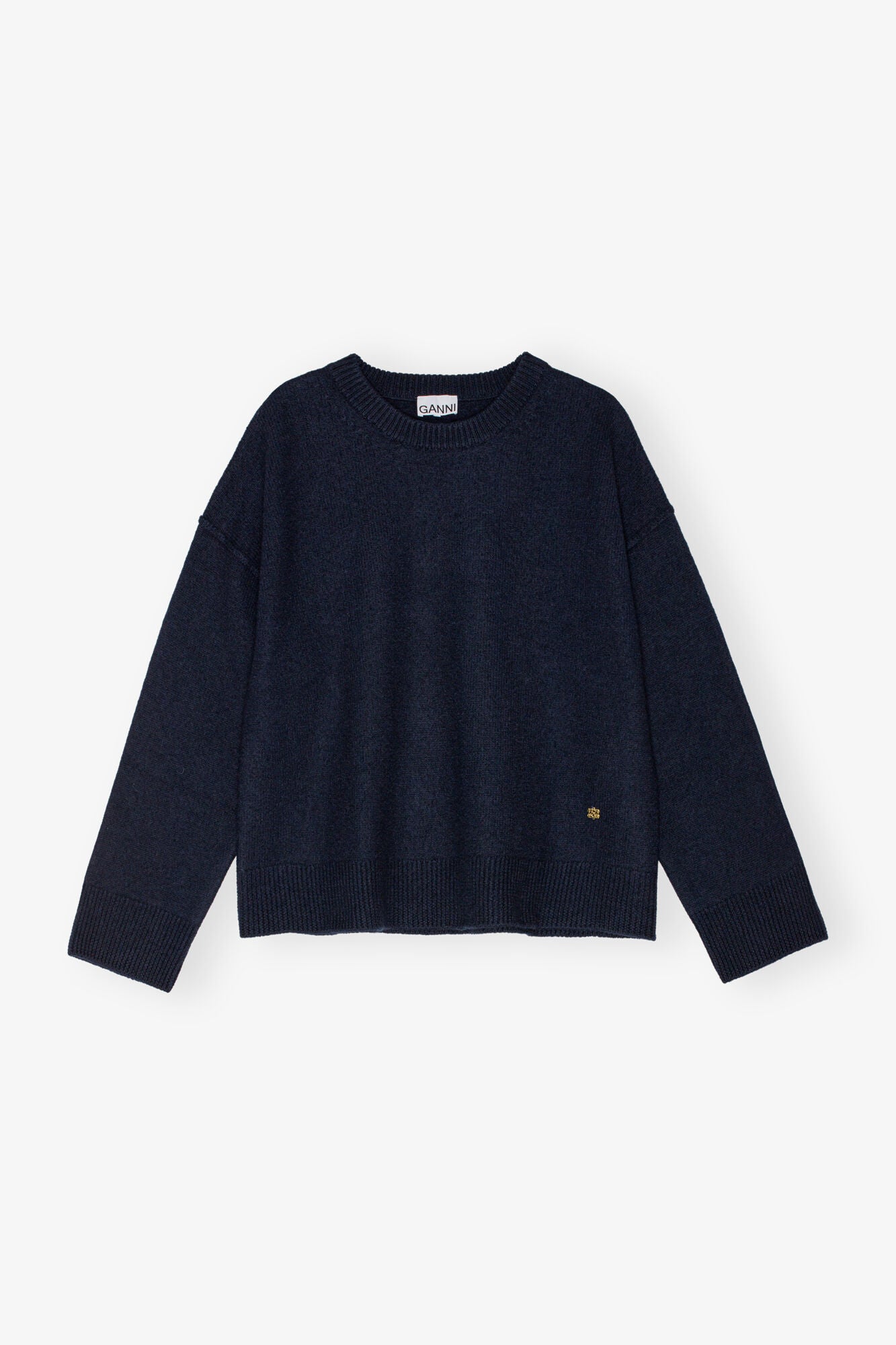 Dark Blue Wool Sweater - GANNI