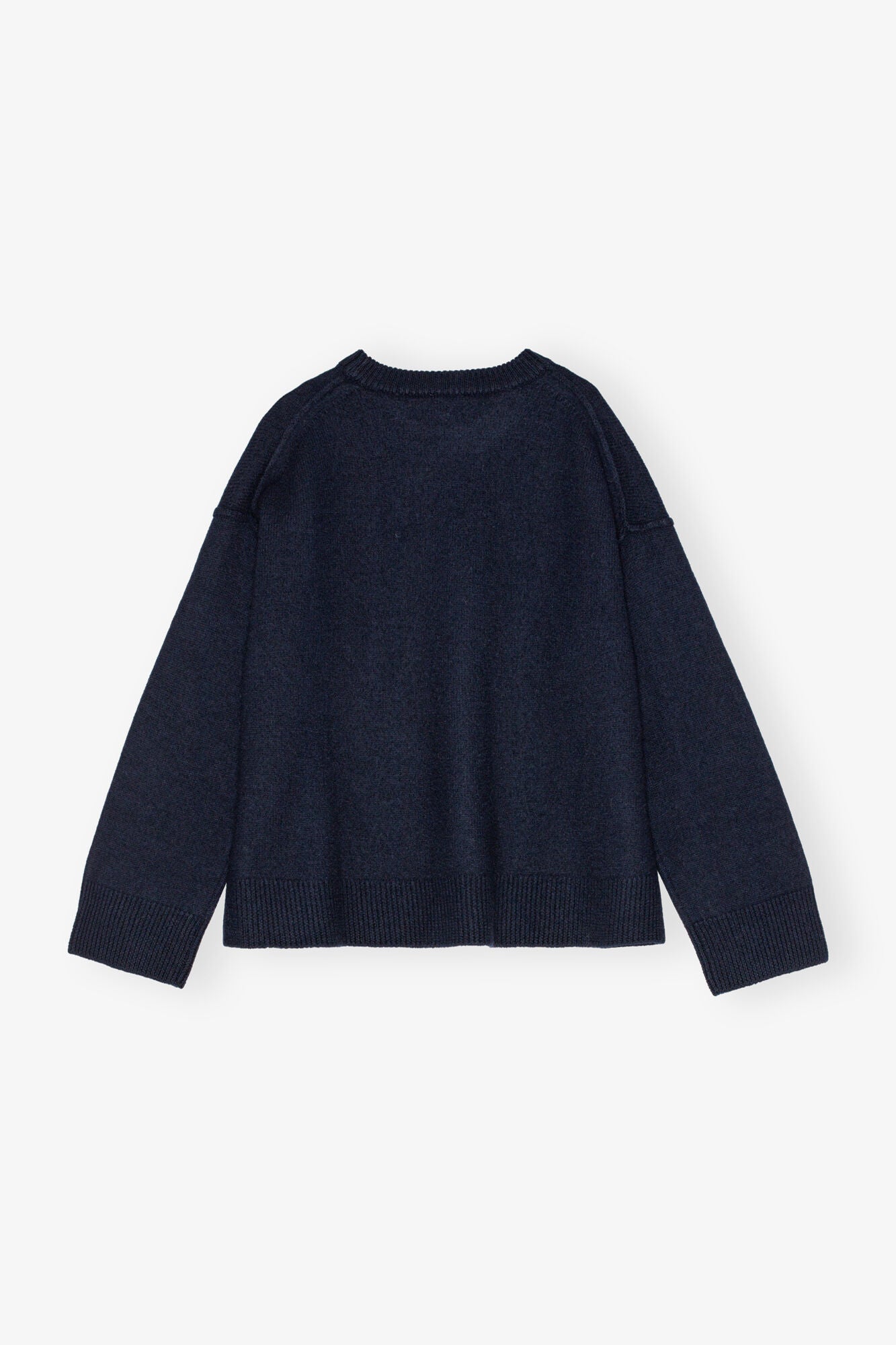 Dark Blue Wool Sweater - GANNI
