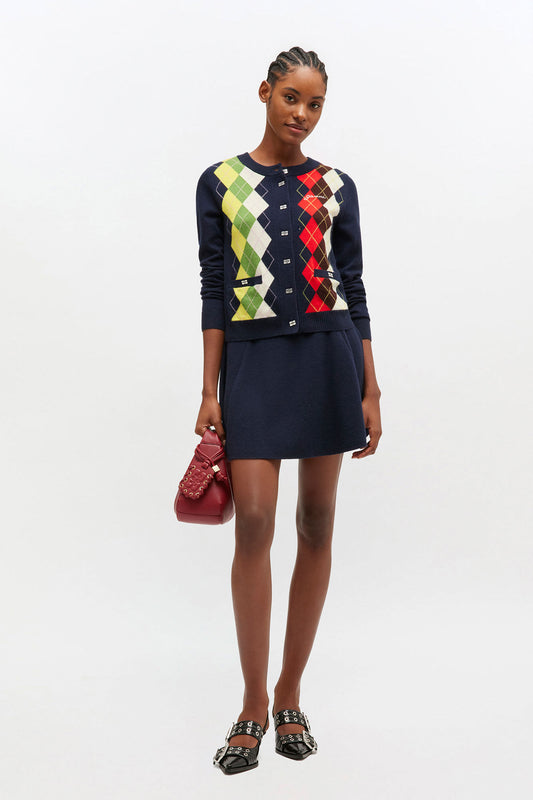 Cashmere Wool Mini Skirt - GANNI