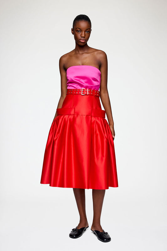 Skirt in Duchesse Satin - GANNI