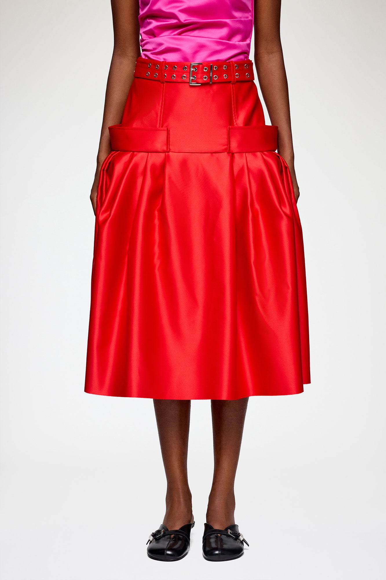Skirt in Duchesse Satin - GANNI