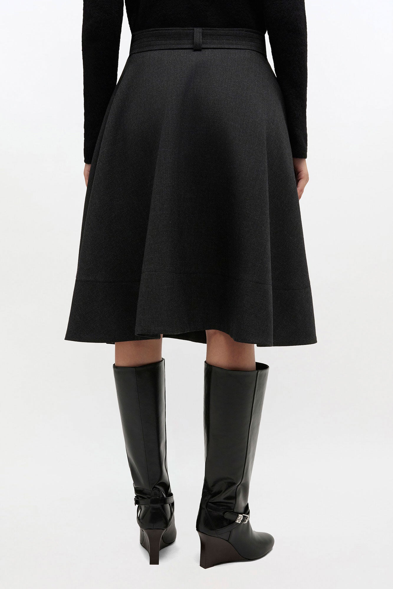 Wool Suiting Wrap Skirt - GANNI