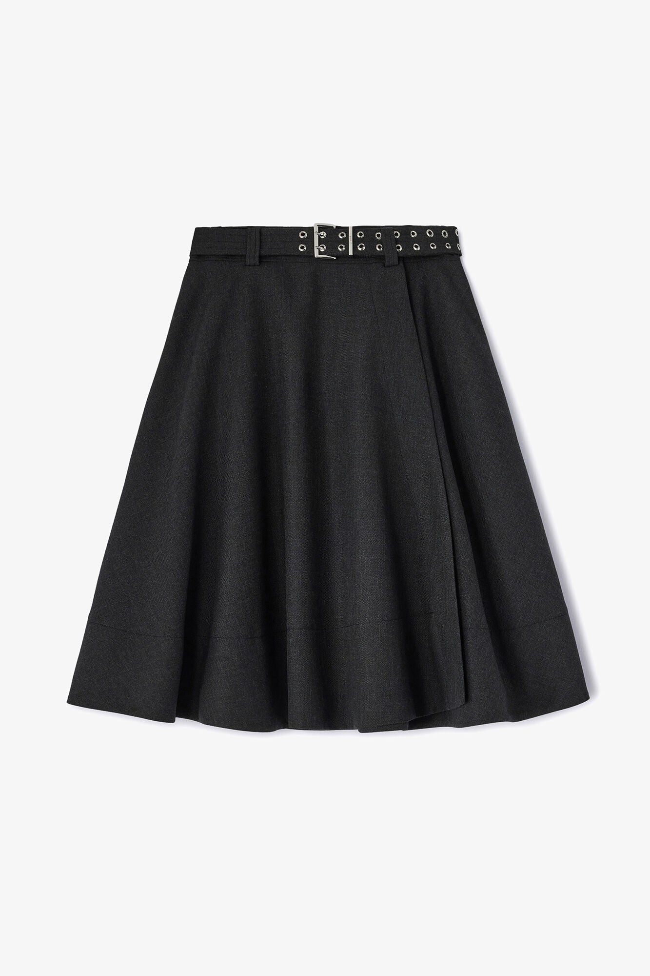 Wool Suiting Wrap Skirt - GANNI