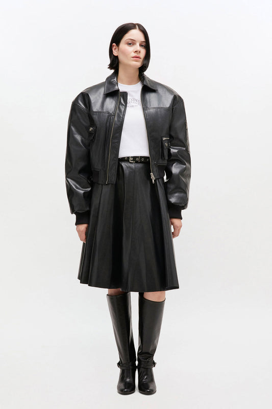 Recycled Leather Skirt - GANNI
