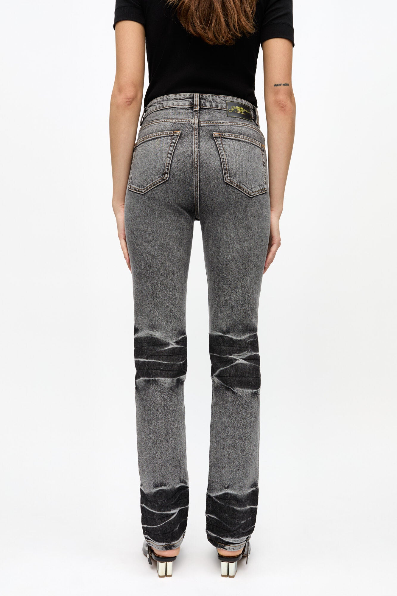 Black Washed Carri Jeans - GANNI