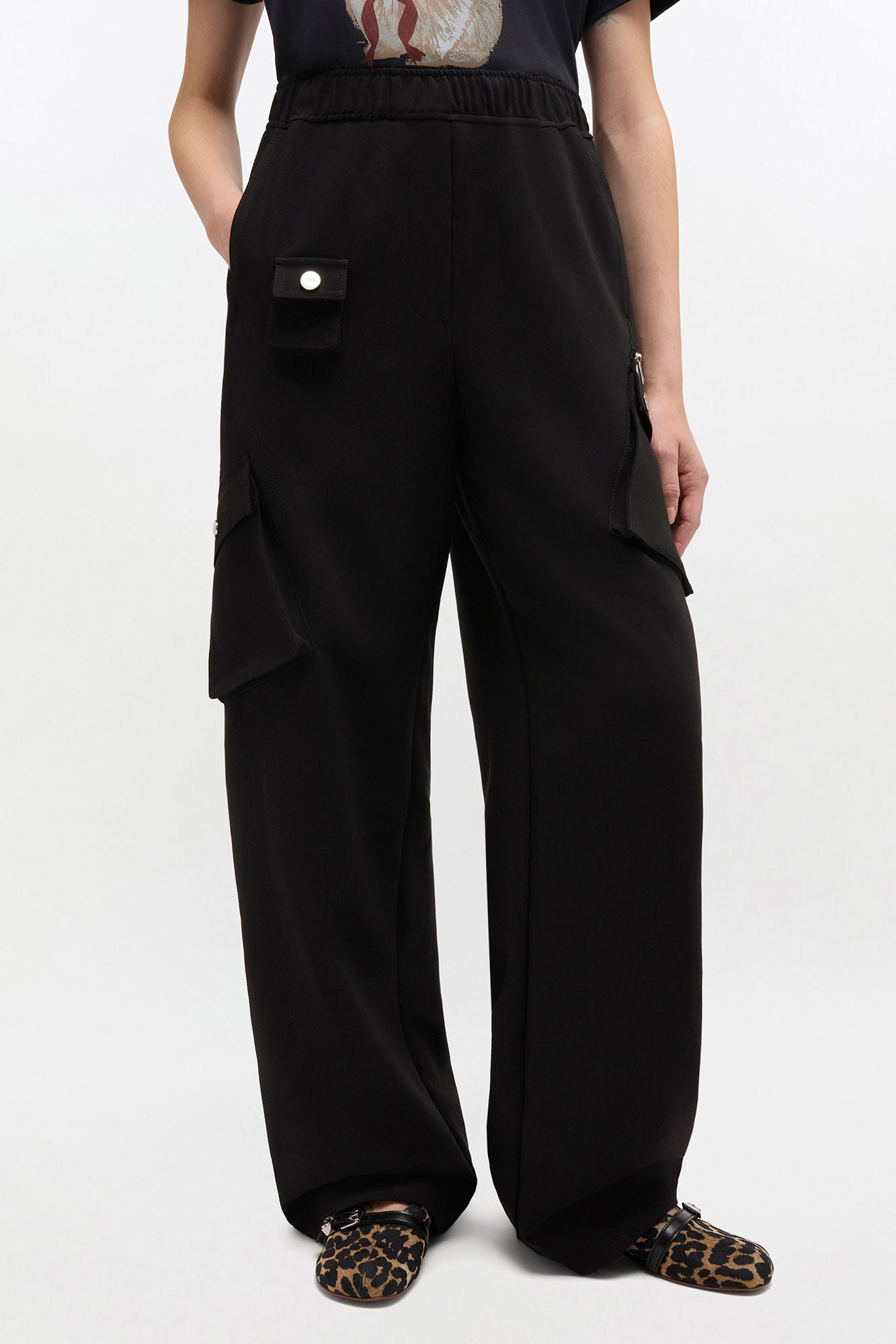 Black Twill Suiting Pants - GANNI
