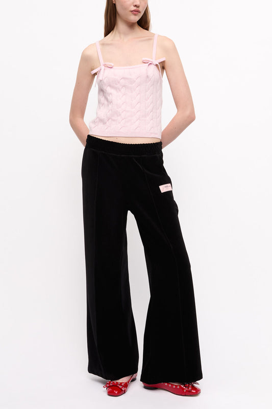 Heavy Velour Pants - GANNI