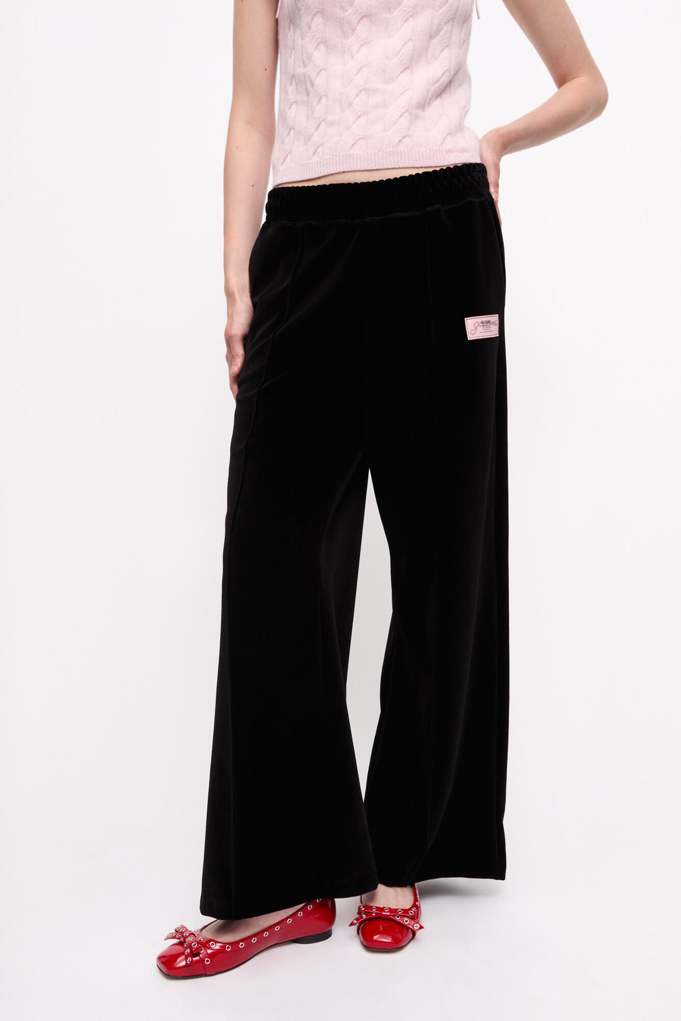 Heavy Velour Pants - GANNI