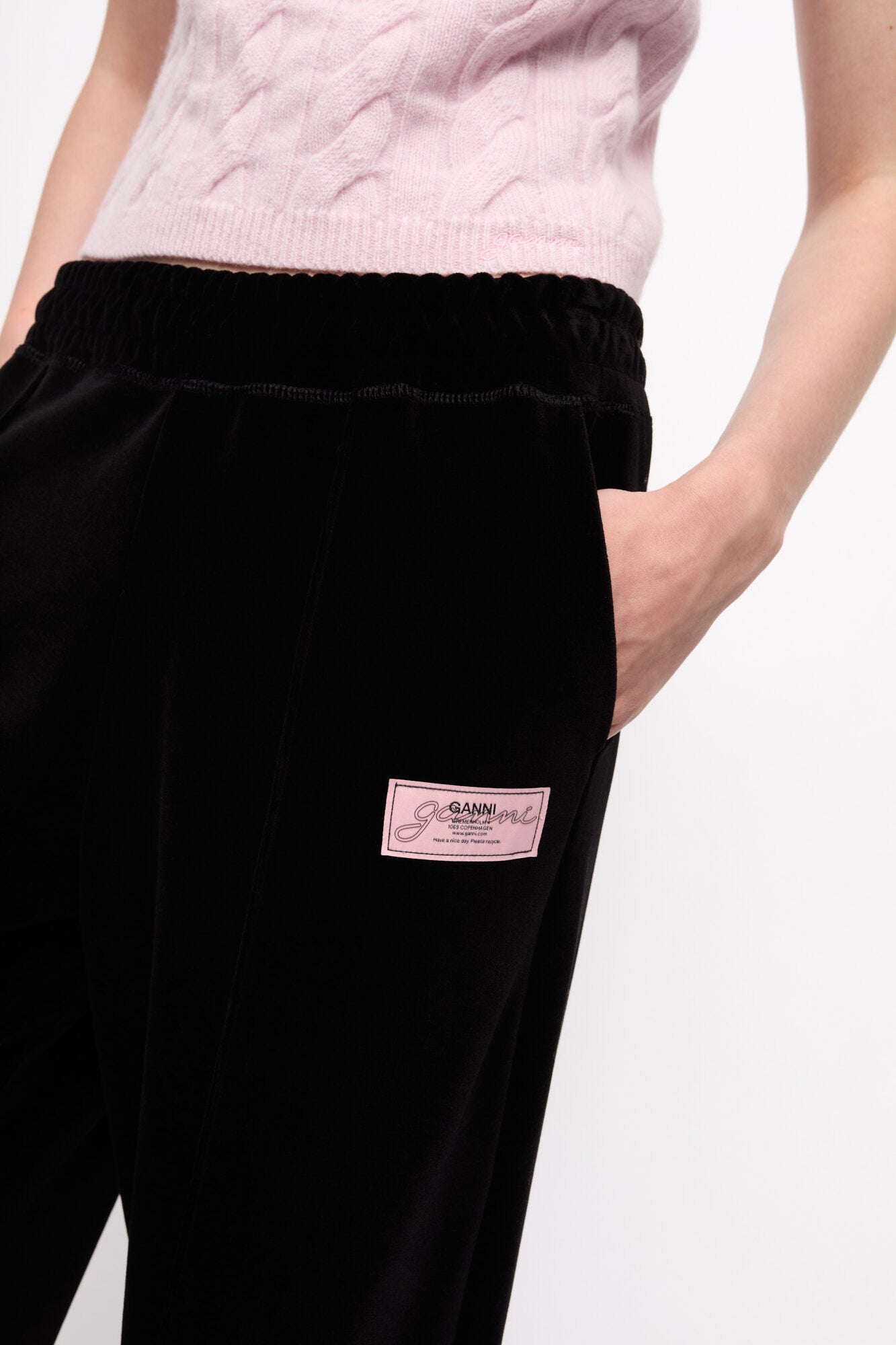 Heavy Velour Pants - GANNI
