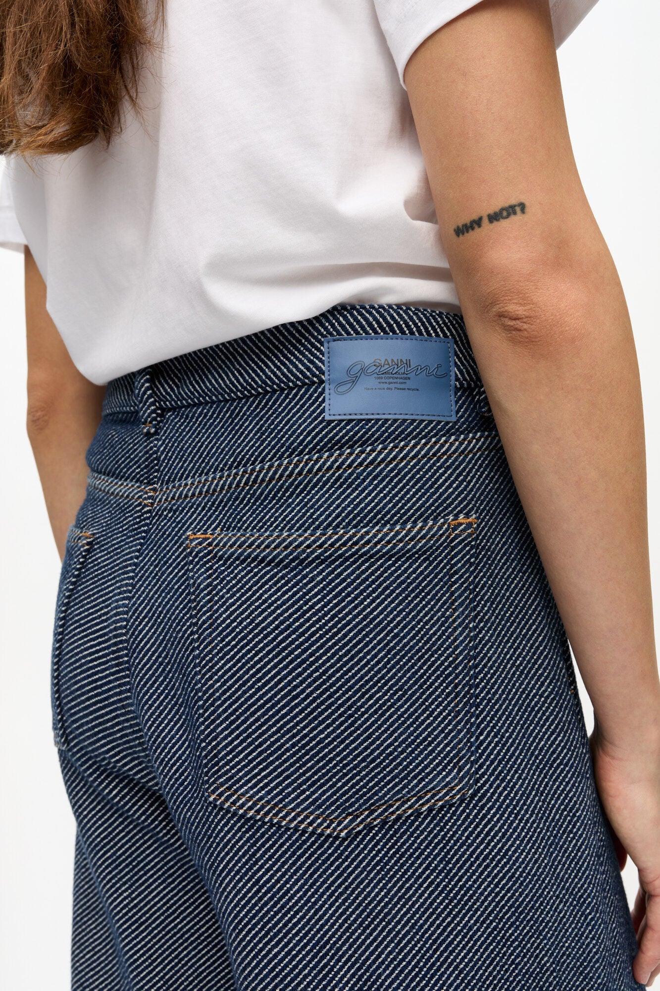 Blue Twill Marri Jeans - GANNI