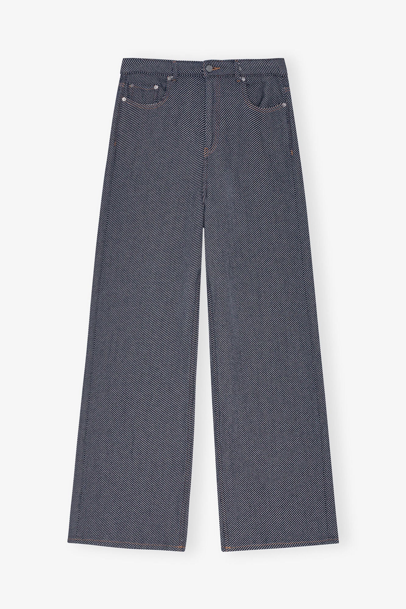 Blue Twill Marri Jeans - GANNI