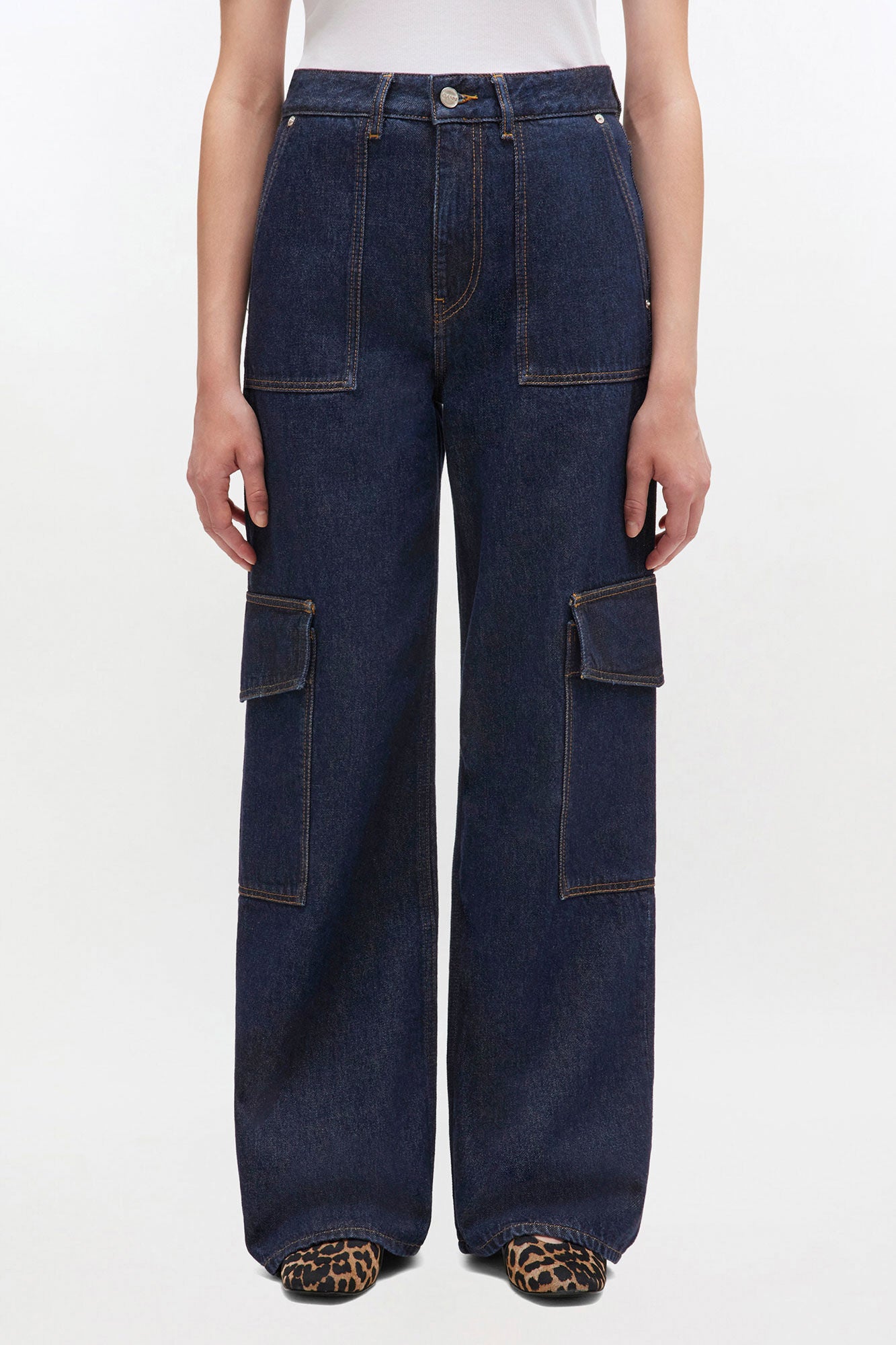 Angi Jeans in Dark Rinse Denim - GANNI