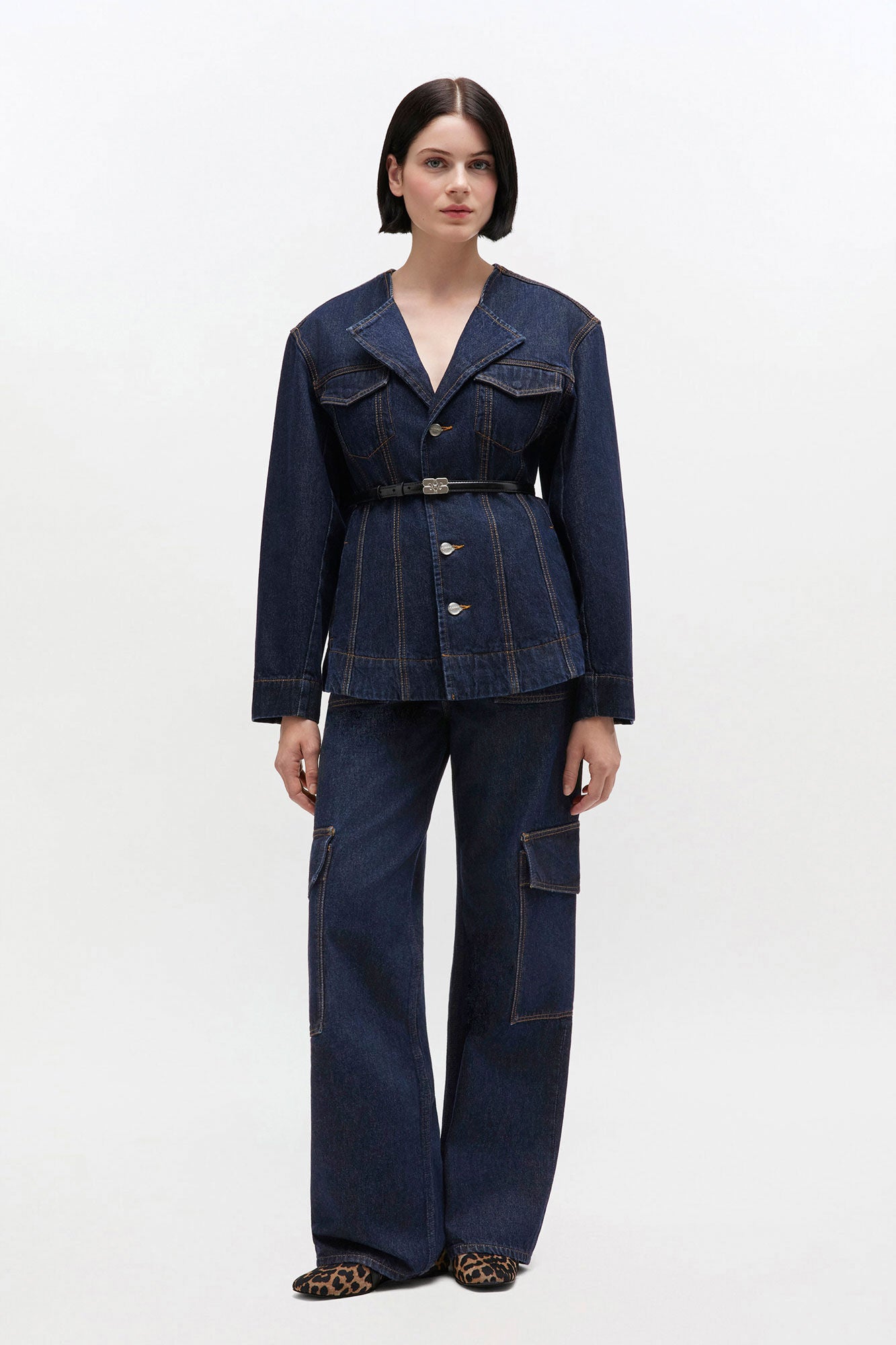 Angi Jeans in Dark Rinse Denim - GANNI