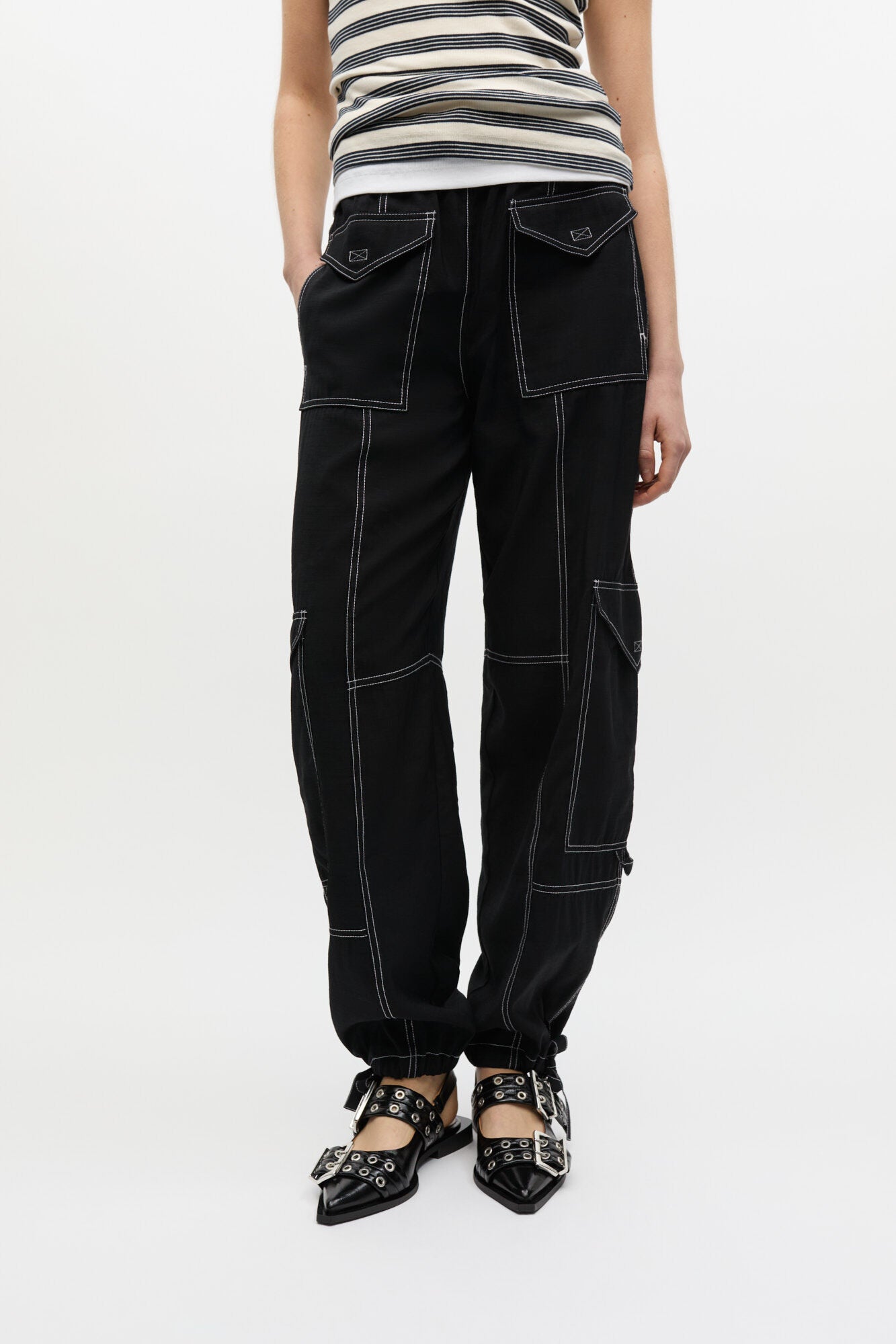 Light Slub Pocket Pants - GANNI