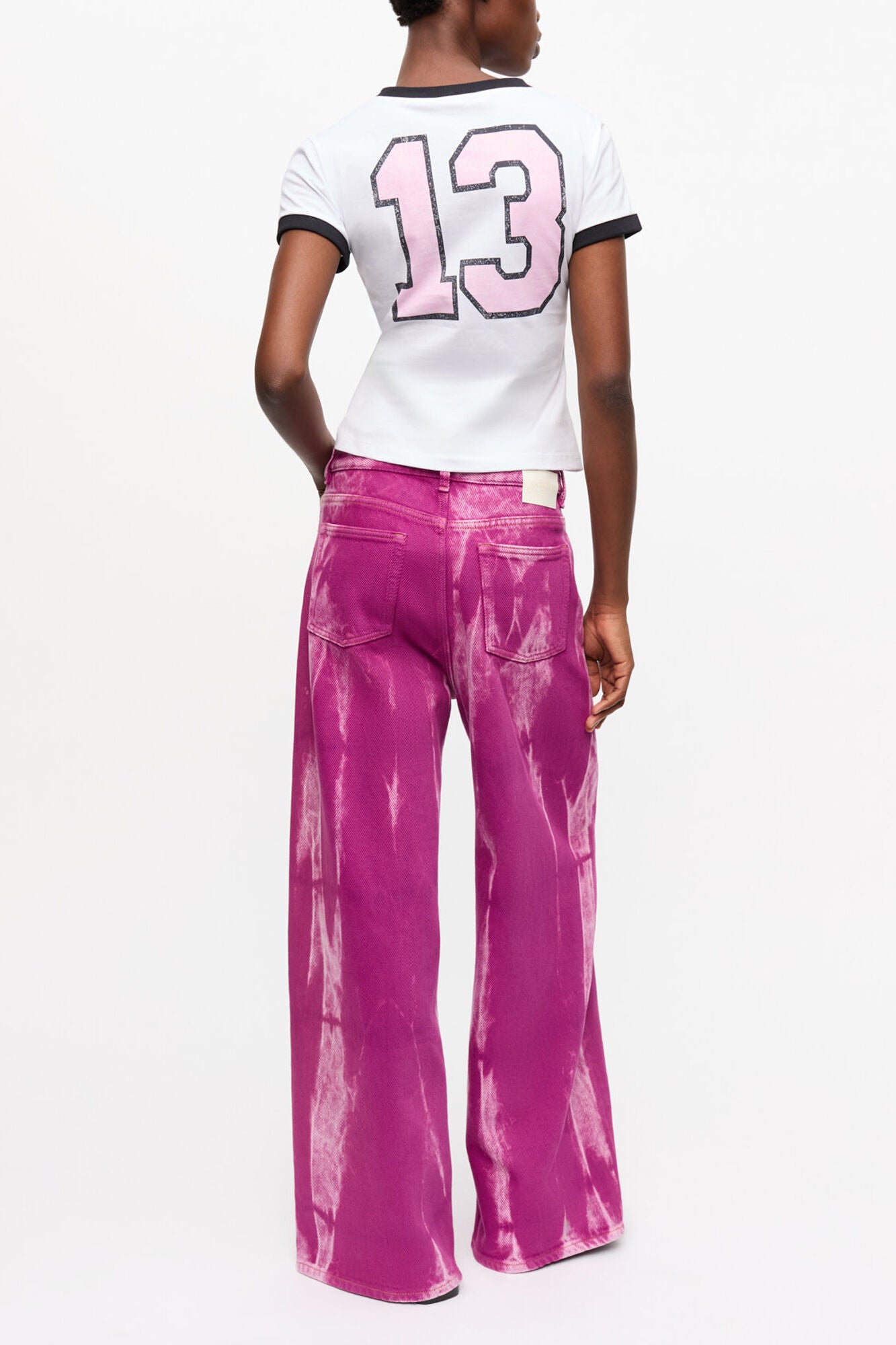 Purple Overdyed Marri Jeans - GANNI