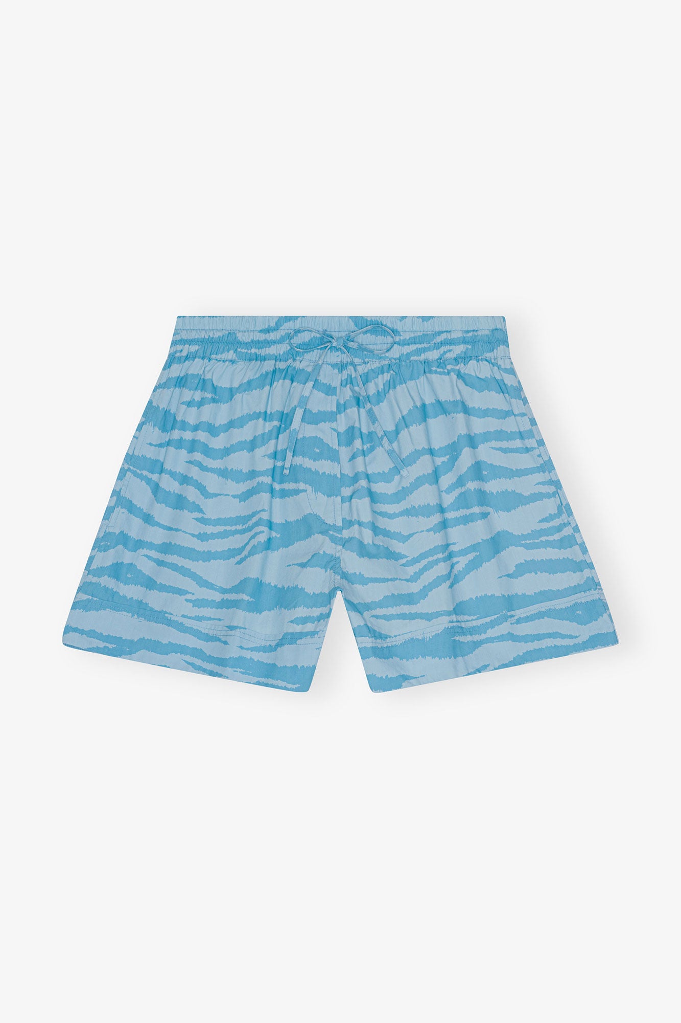Printed Cotton Elasticated Shorts - GANNI