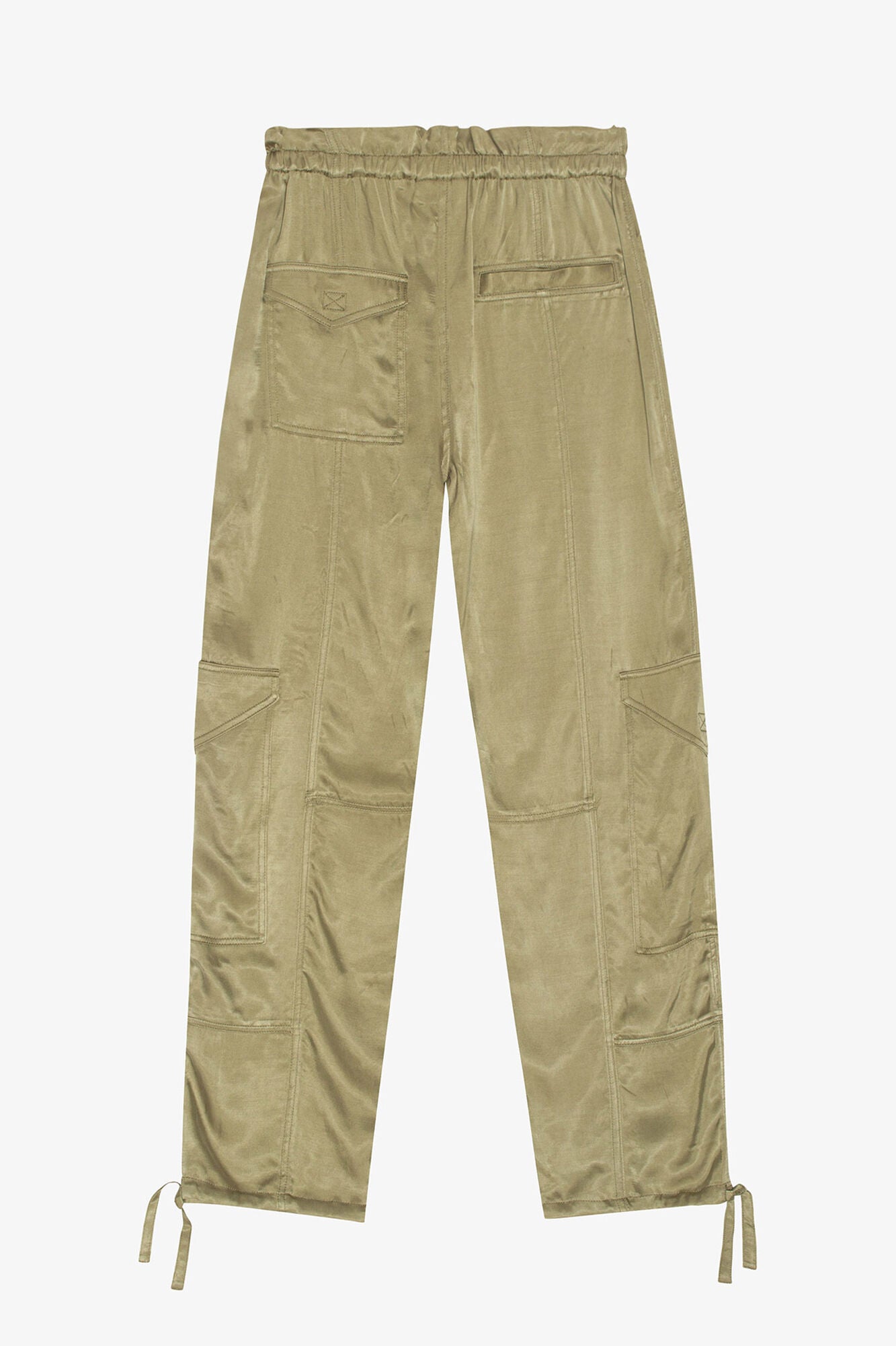 Washed Satin Pants - GANNI