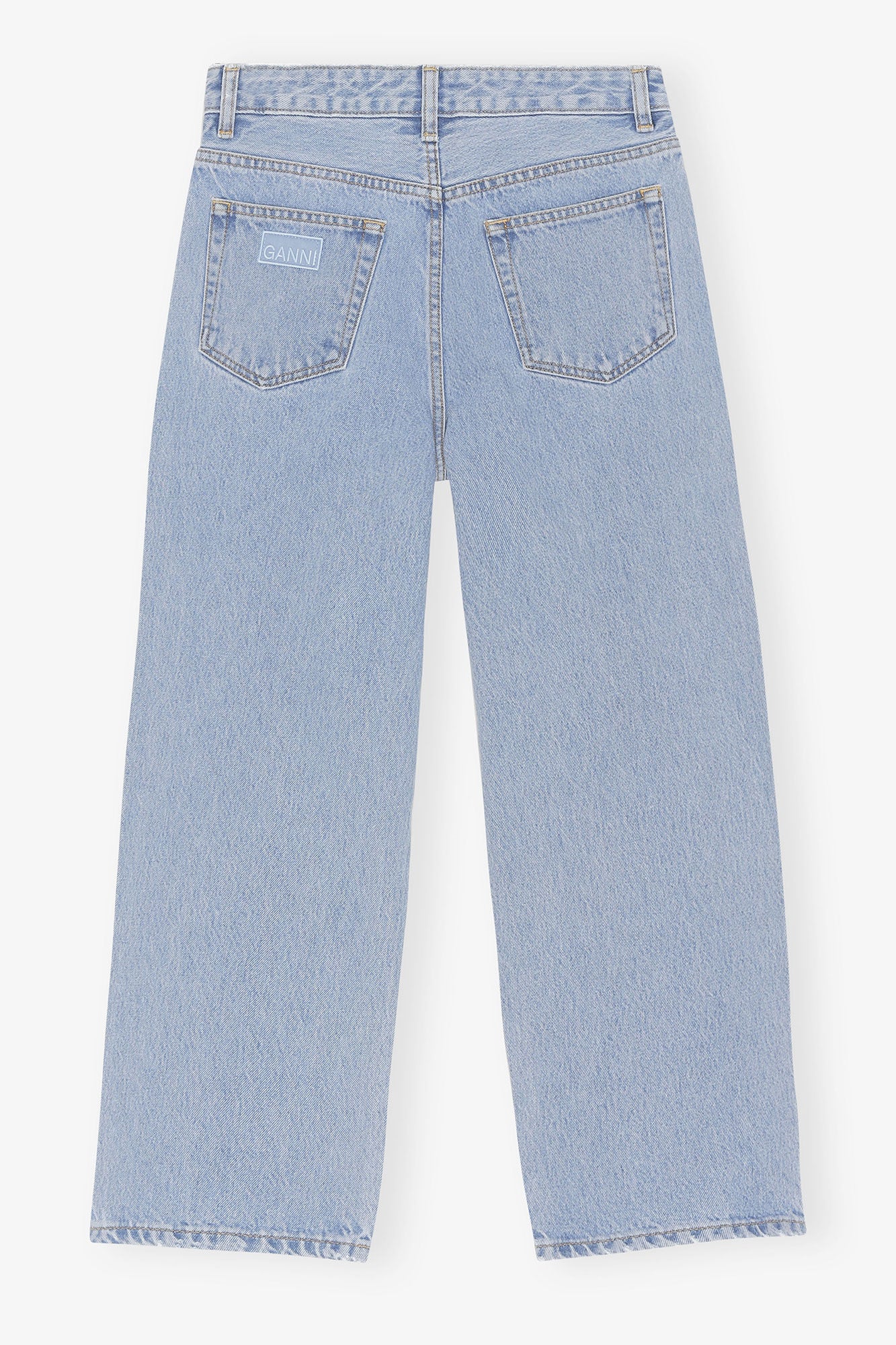 Misy Cropped Jeans in Rigid Denim - GANNI