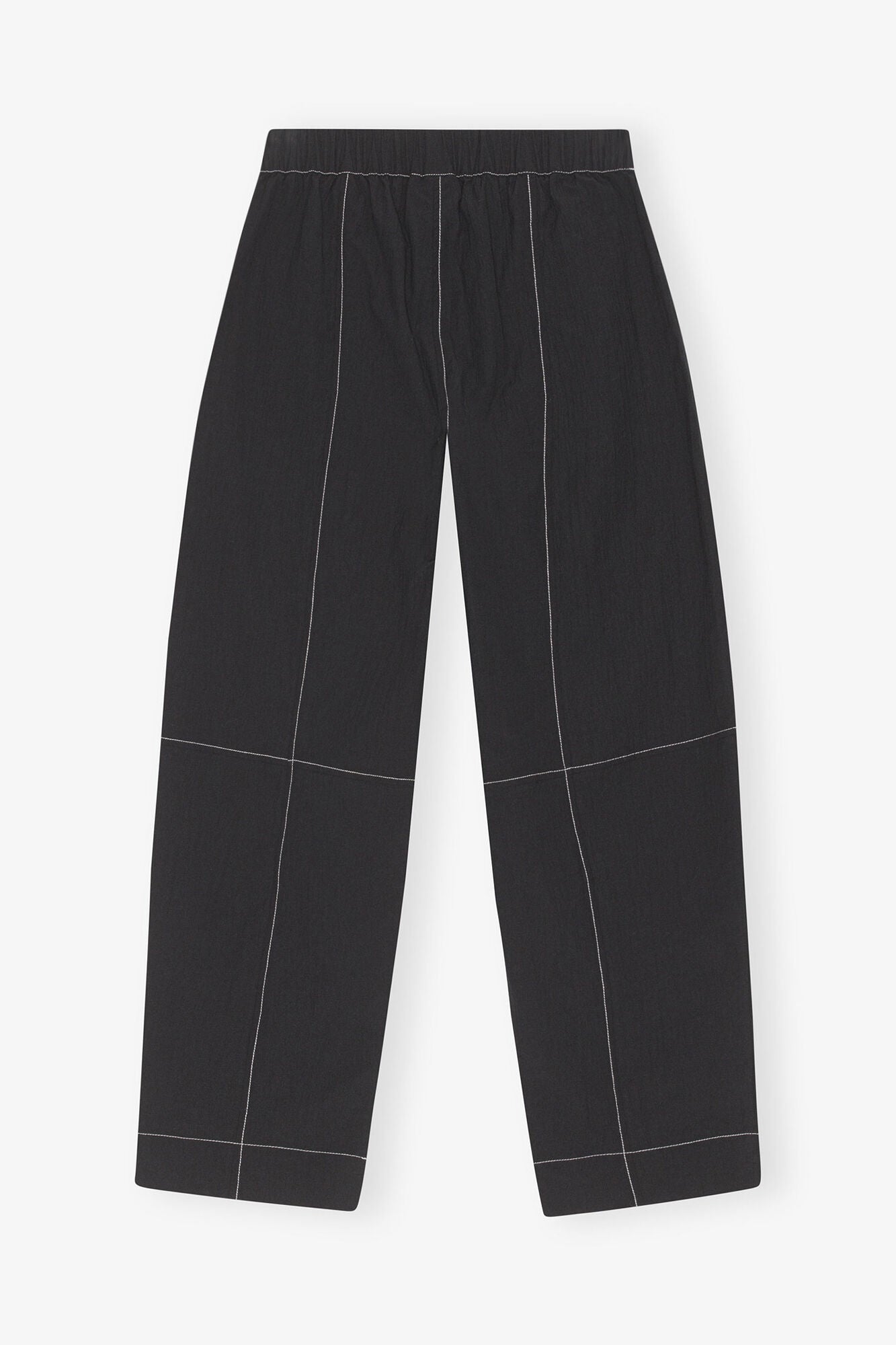 Black Elasticated Curve Pants - GANNI