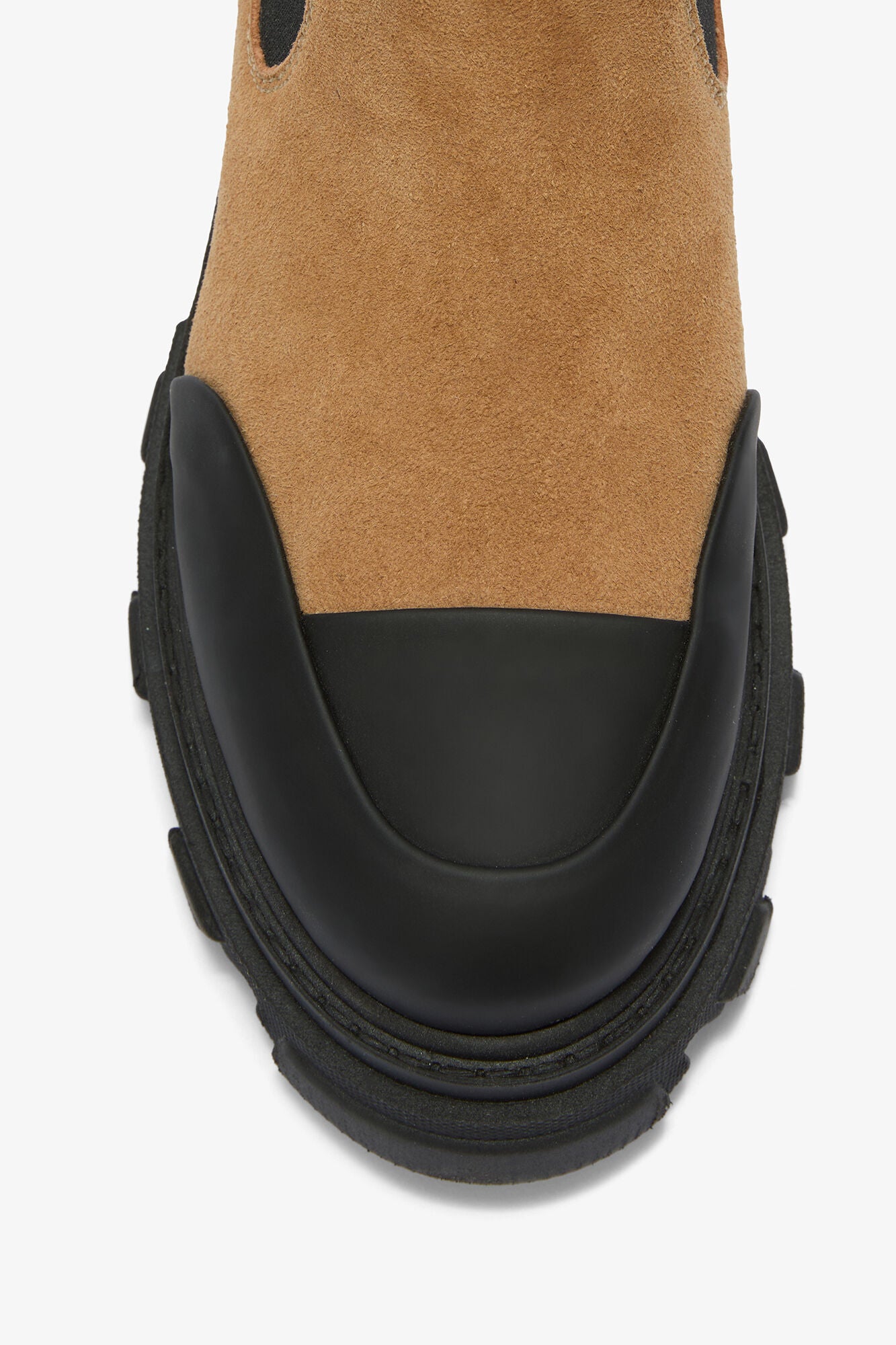 Low Chelsea Boots in Suede Brown - GANNI