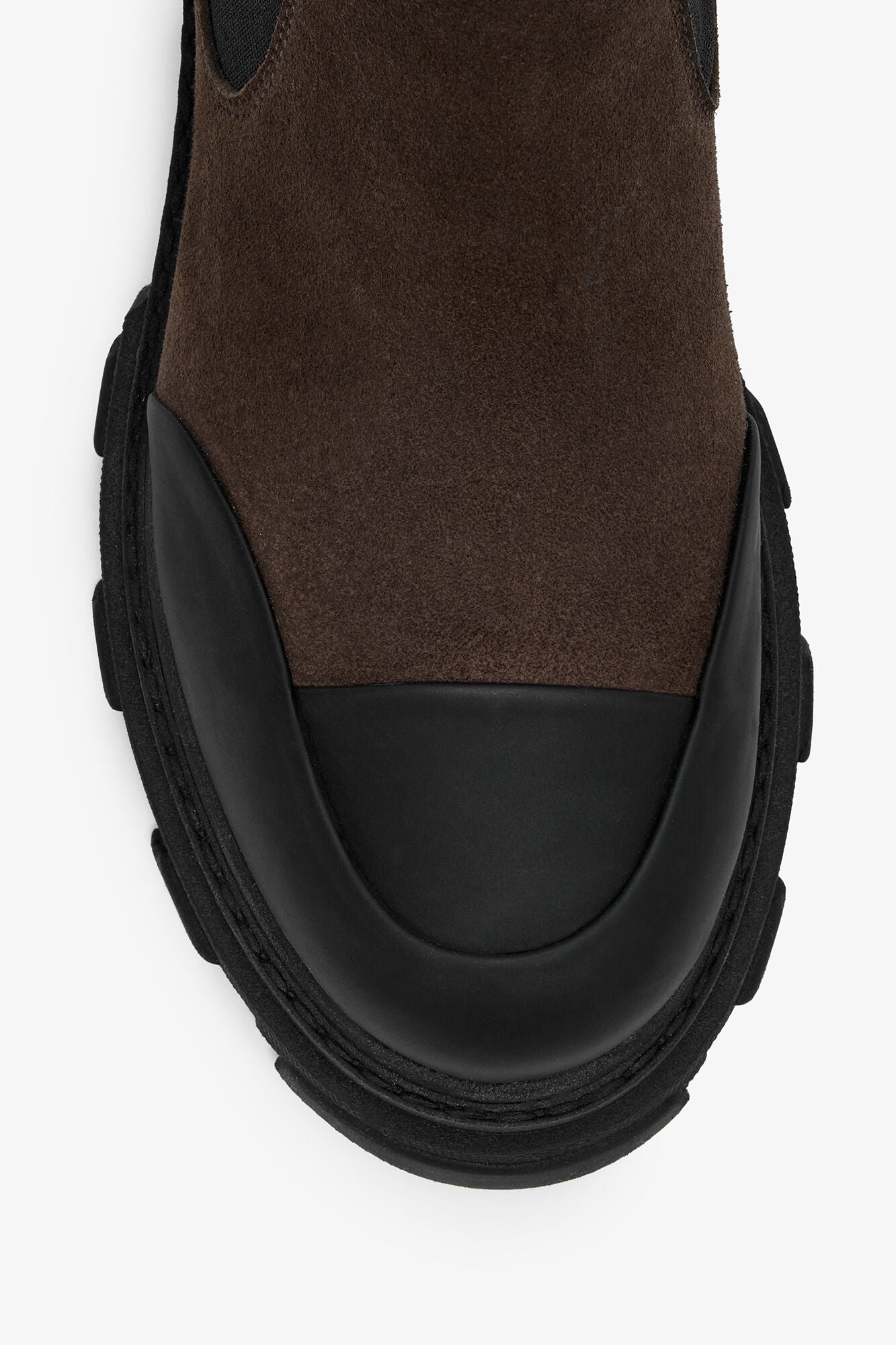 Cleated Low Chelsea Boots in Brown - GANNI