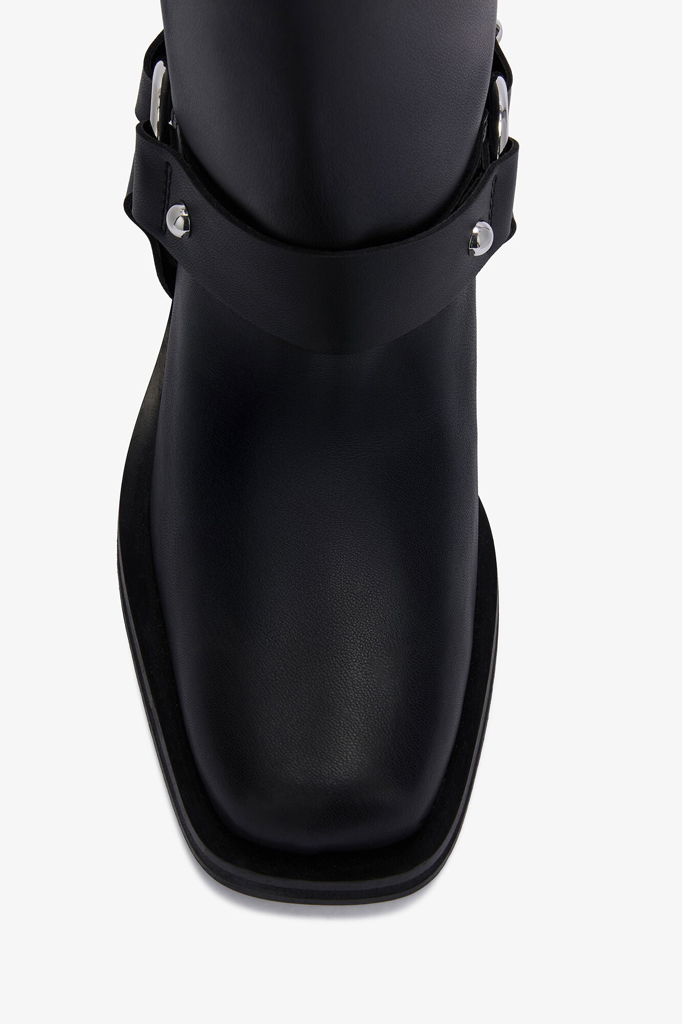 Mid Shaft Biker Boot in Black - GANNI
