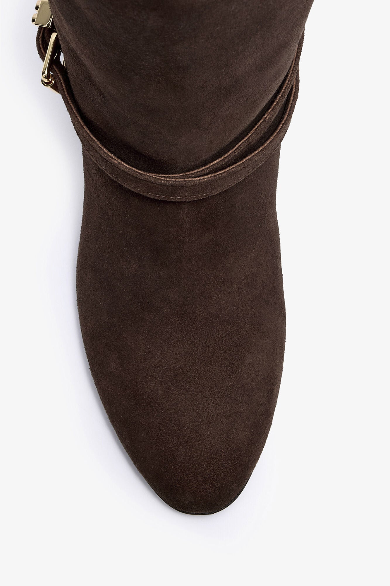 Kat High Boot in Brown Suede - GANNI