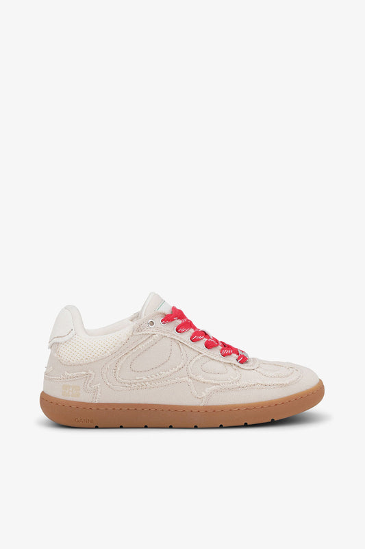 08 Canvas Raw Edge Sneakers - GANNI